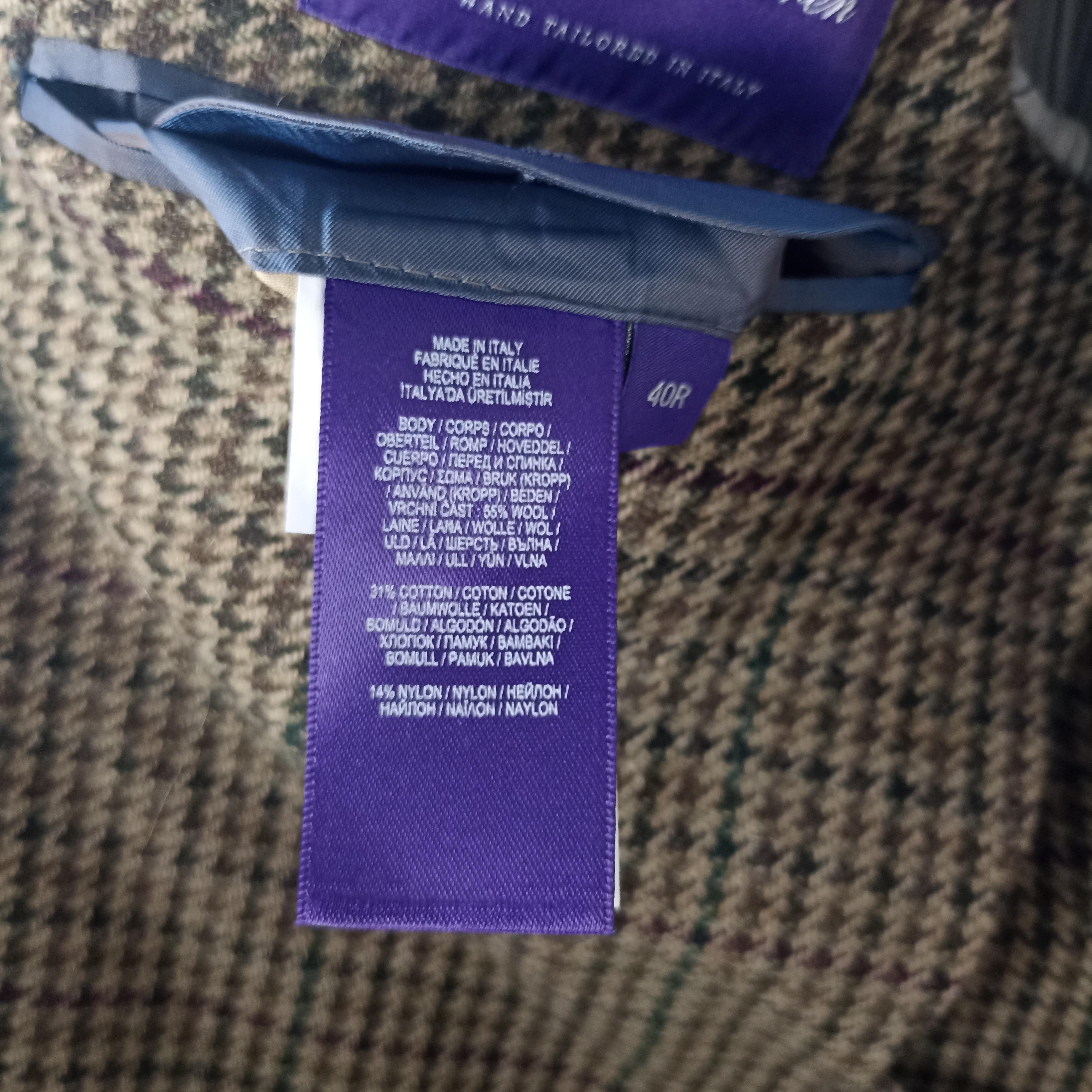 Veste pied-de-poule Ralph Lauren Purple Label