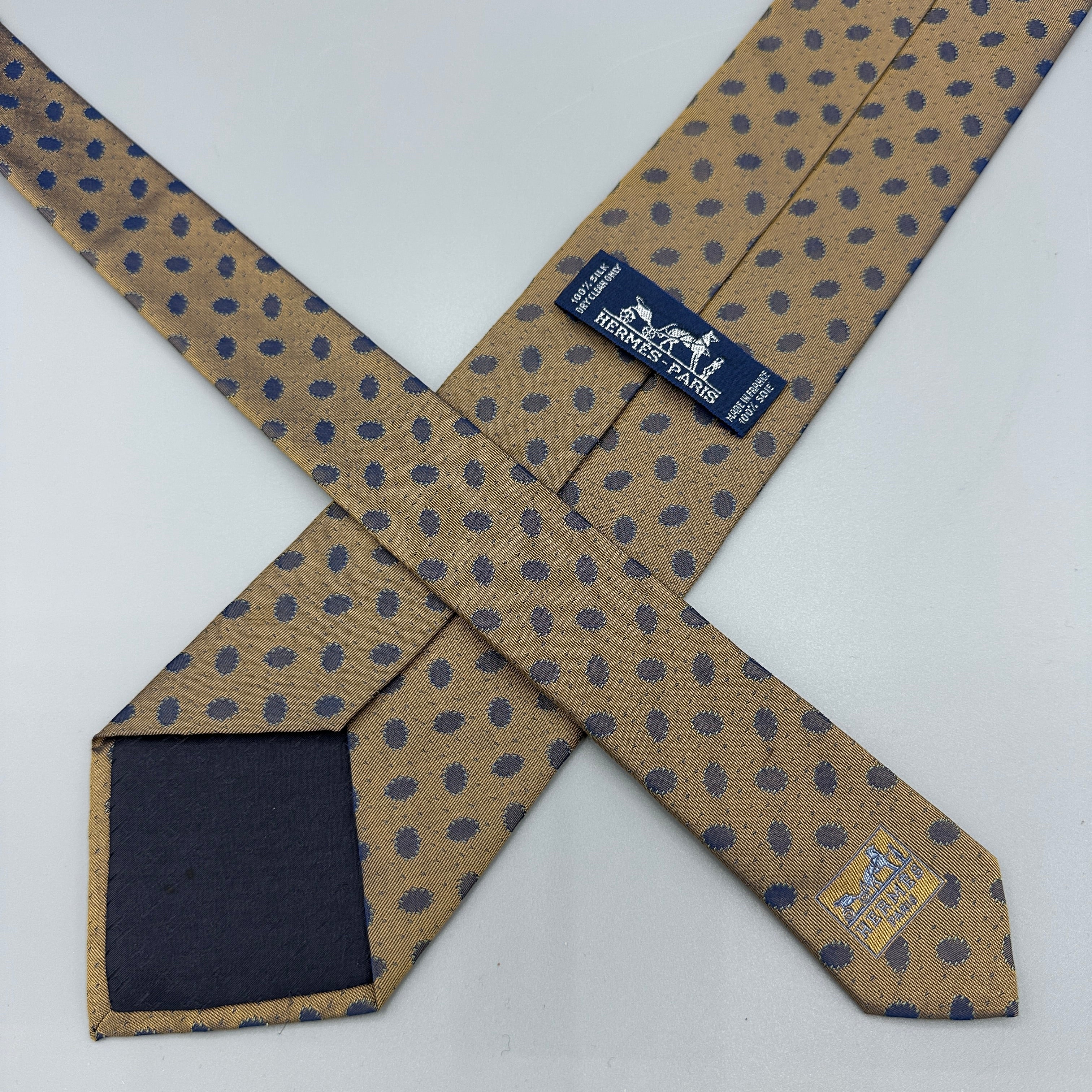 Cravate Hermès bronze