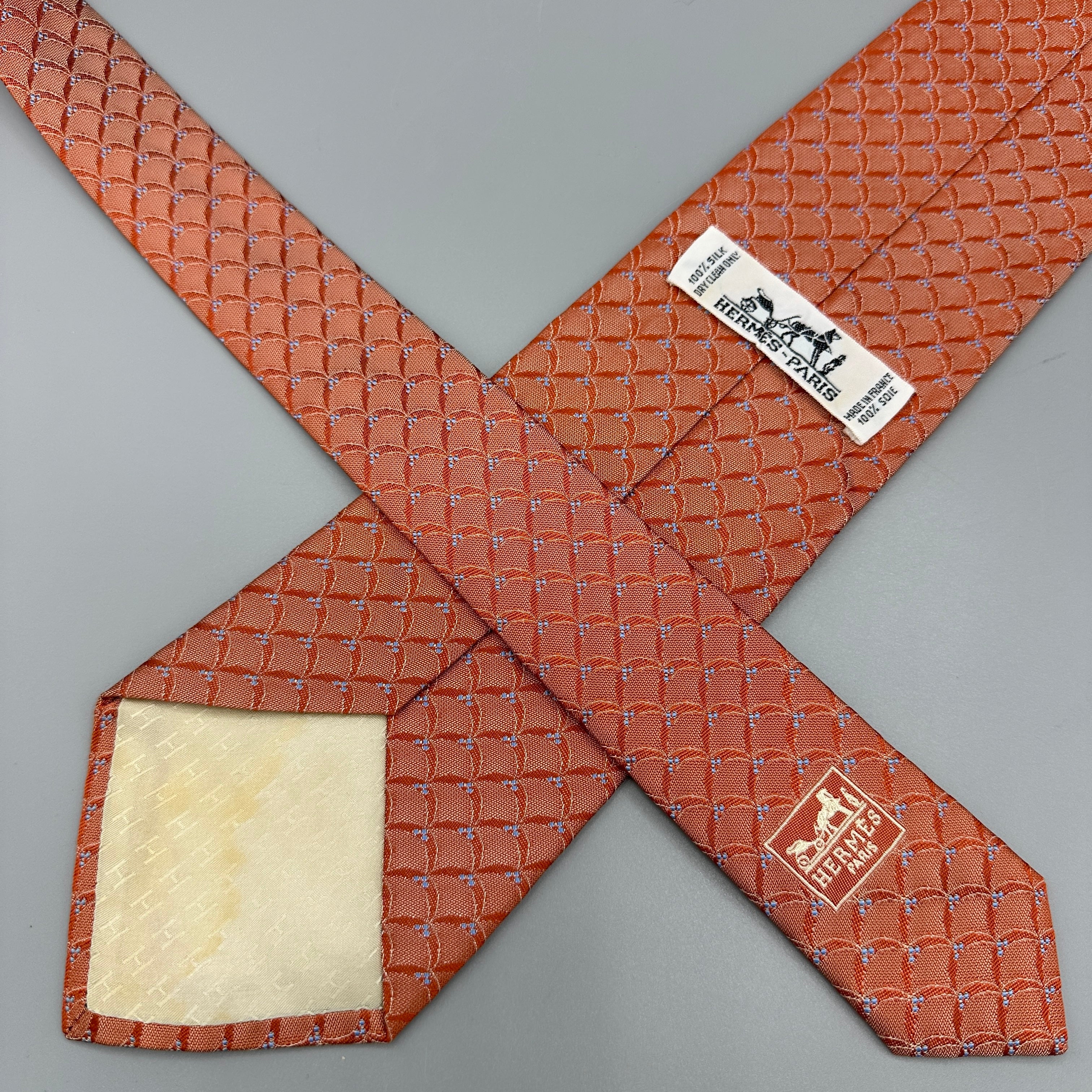 Cravate Hermès orange