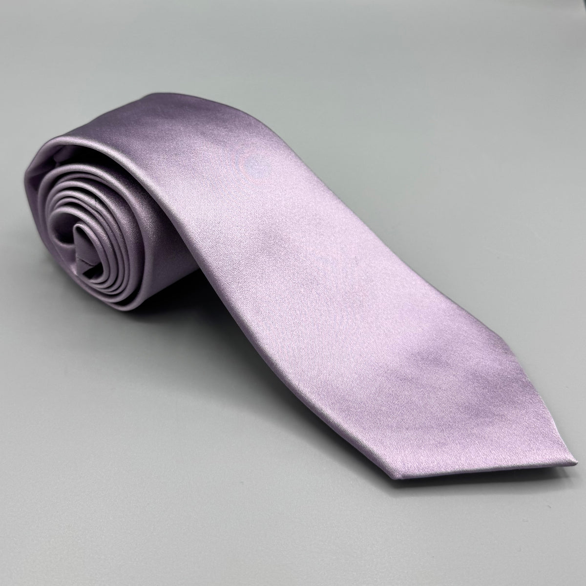 Cravate Ermenegildo Zegna mauve effet satiné
