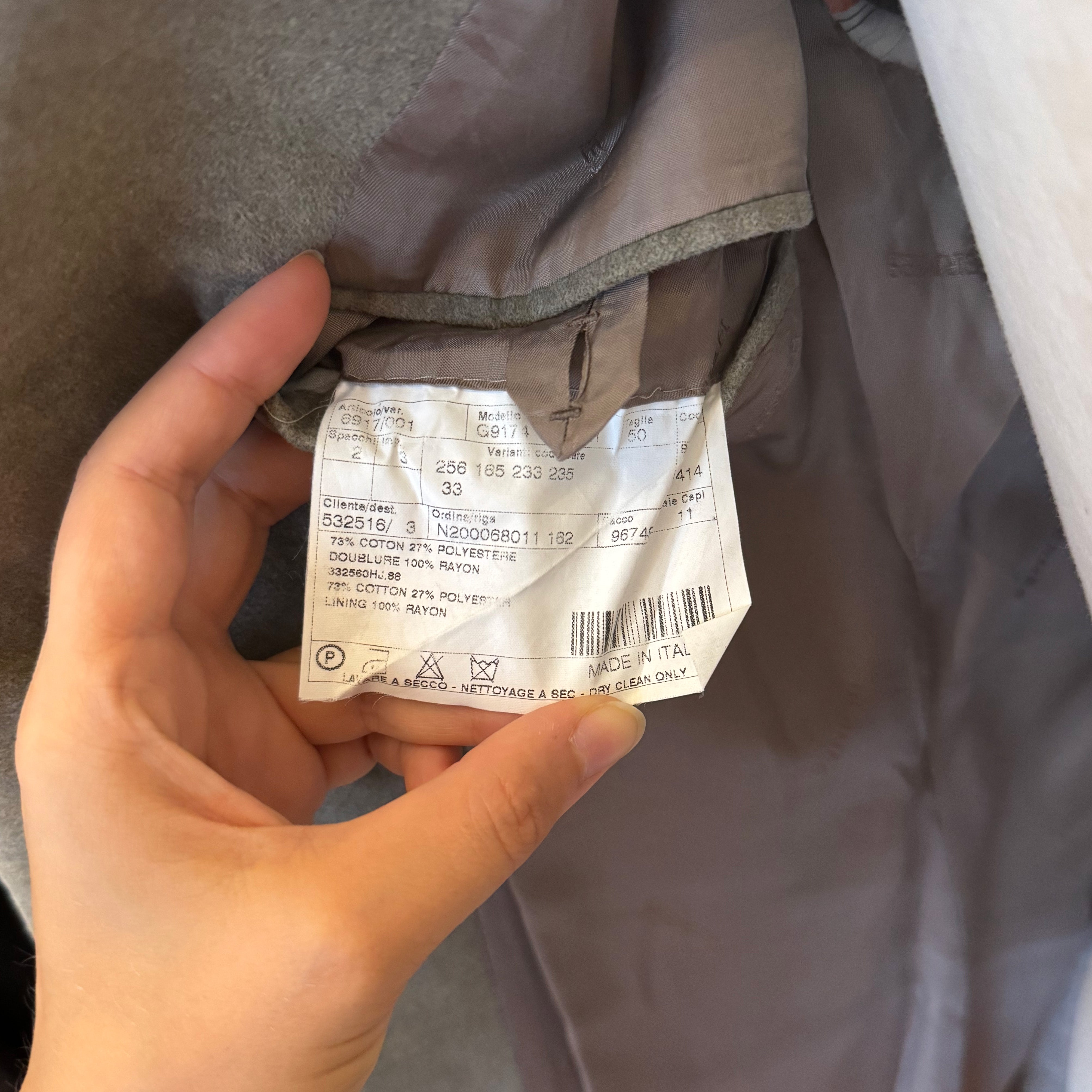 Costume 2 pièces Hermès gris taupe