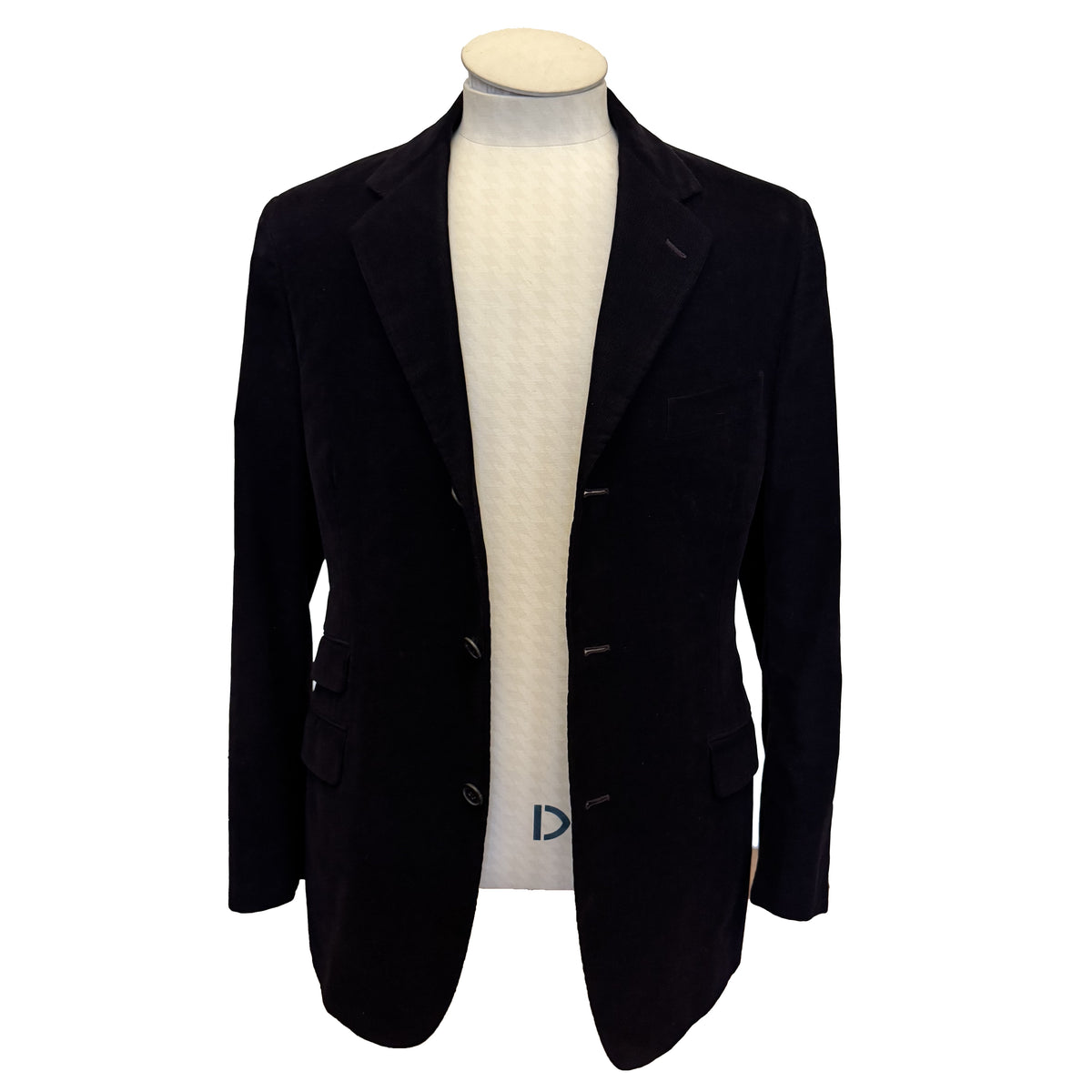 Costume 2 pièces Hermès violine en velours milleraies