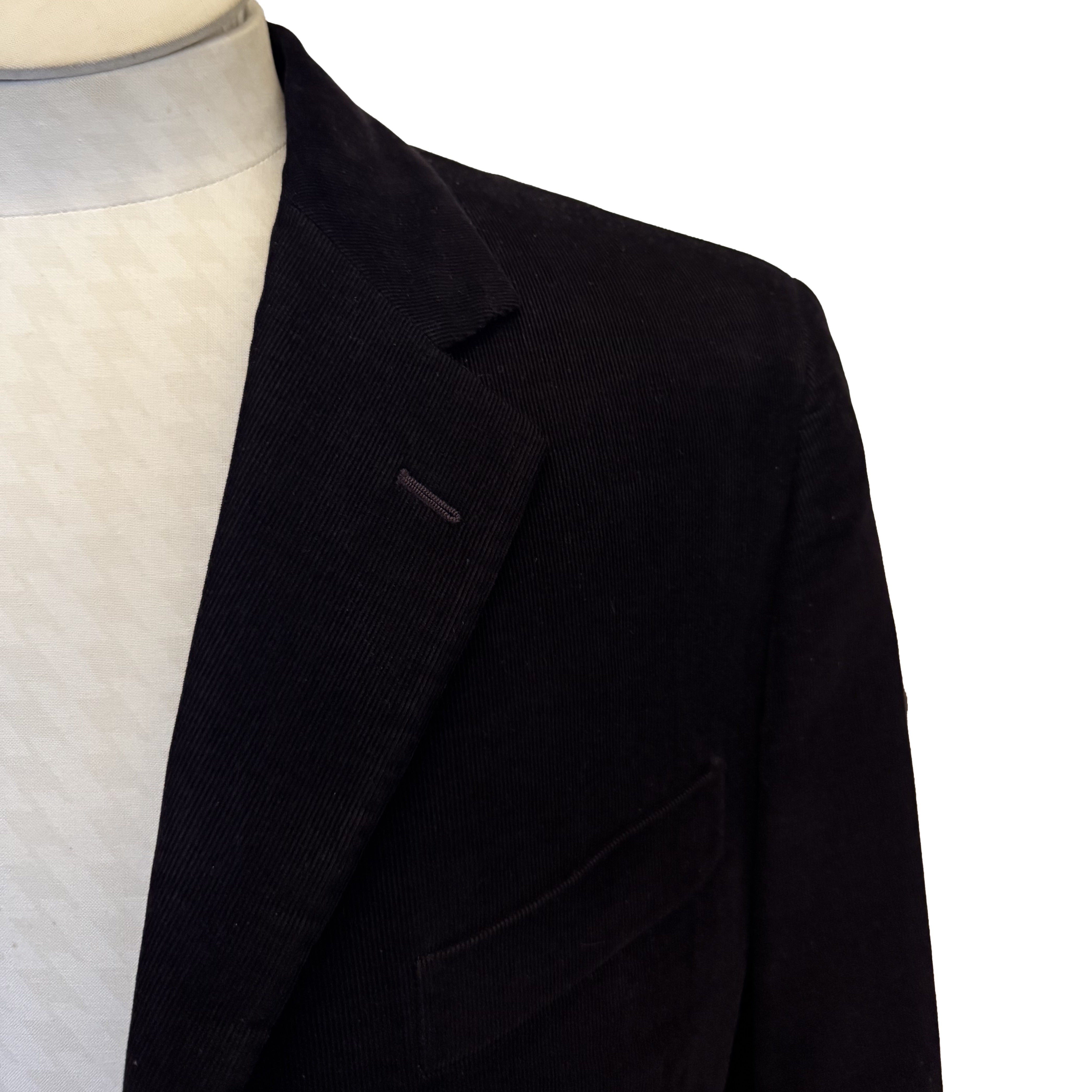 Costume 2 pièces Hermès violine en velours milleraies