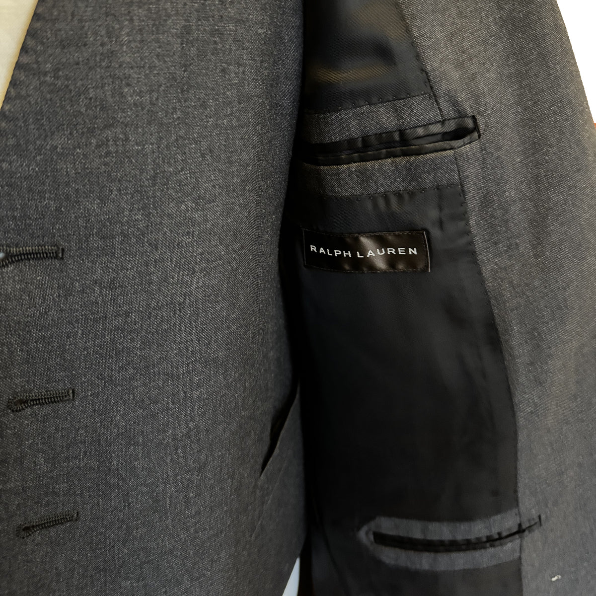 Costume 3 pièces Ralph Lauren Black Label gris anthracite