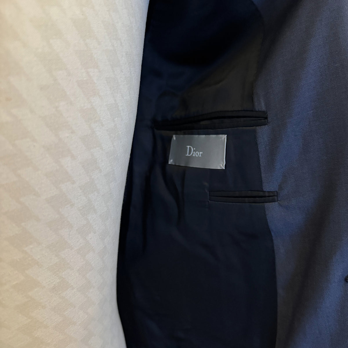 Costume 2 pièces Dior bleu gris
