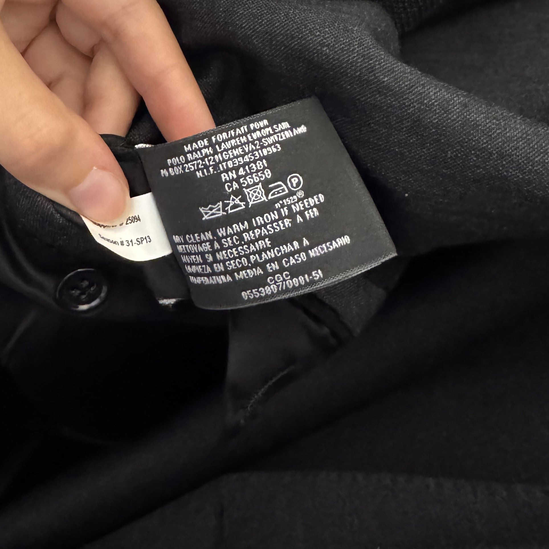 Costume 3 pièces Ralph Lauren Black Label gris anthracite