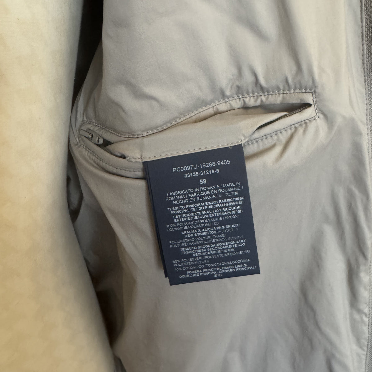 Blouson hybride Herno In-Tech gris clair