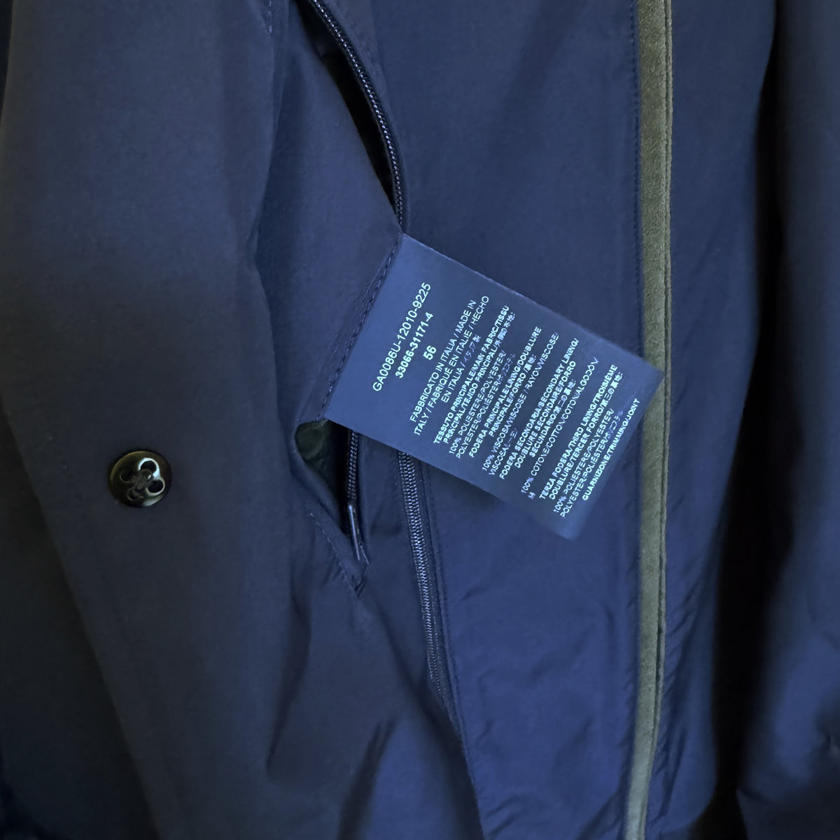 Veste blazer technique Herno marine