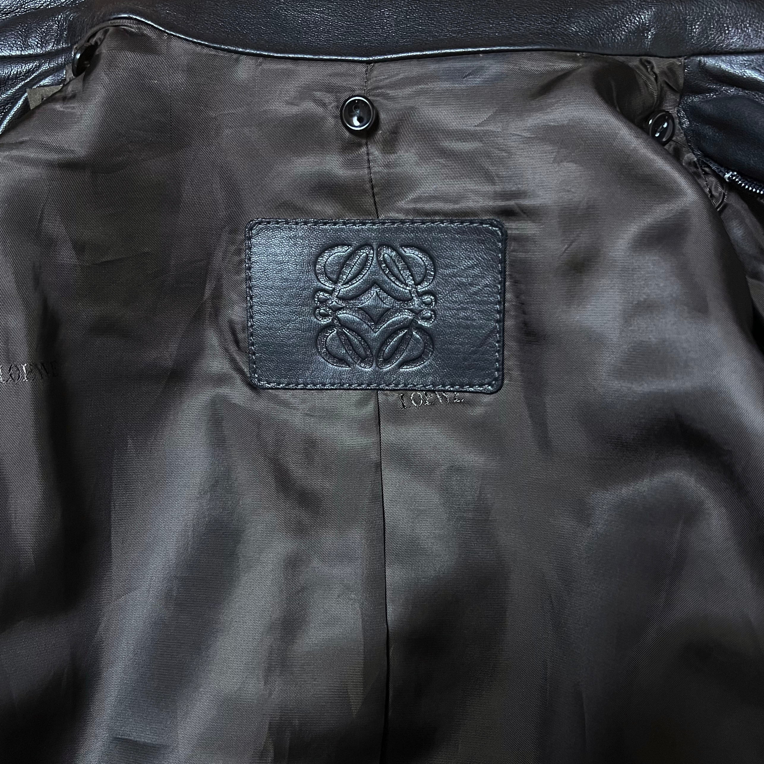 Manteau en cuir Loewe