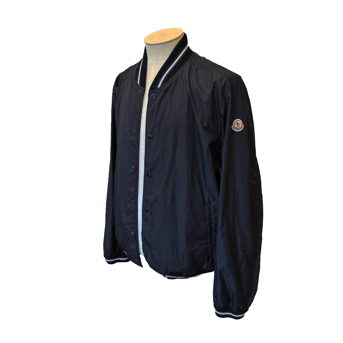 Blouson bomber Moncler bleu marine