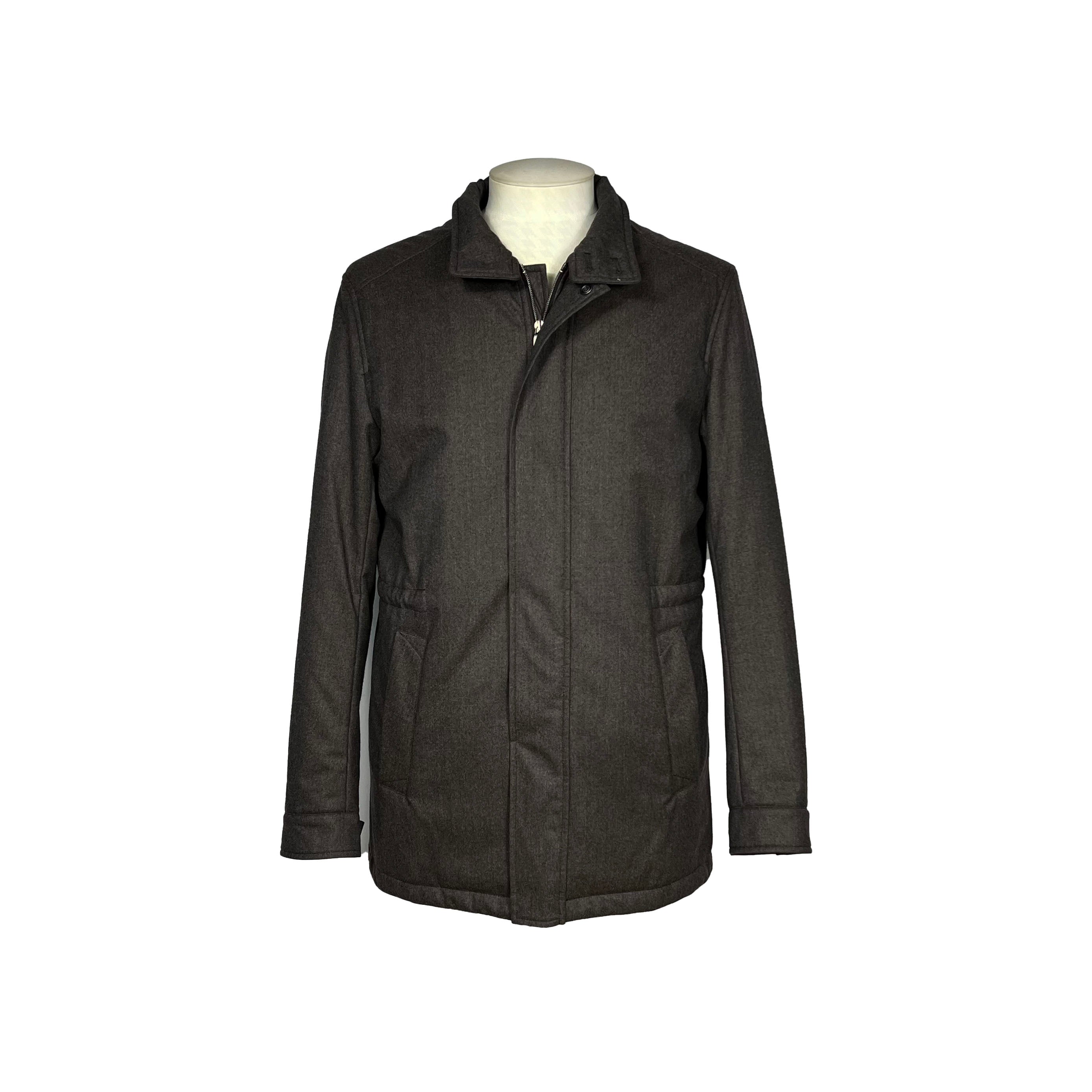 Parka courte taupe Canali