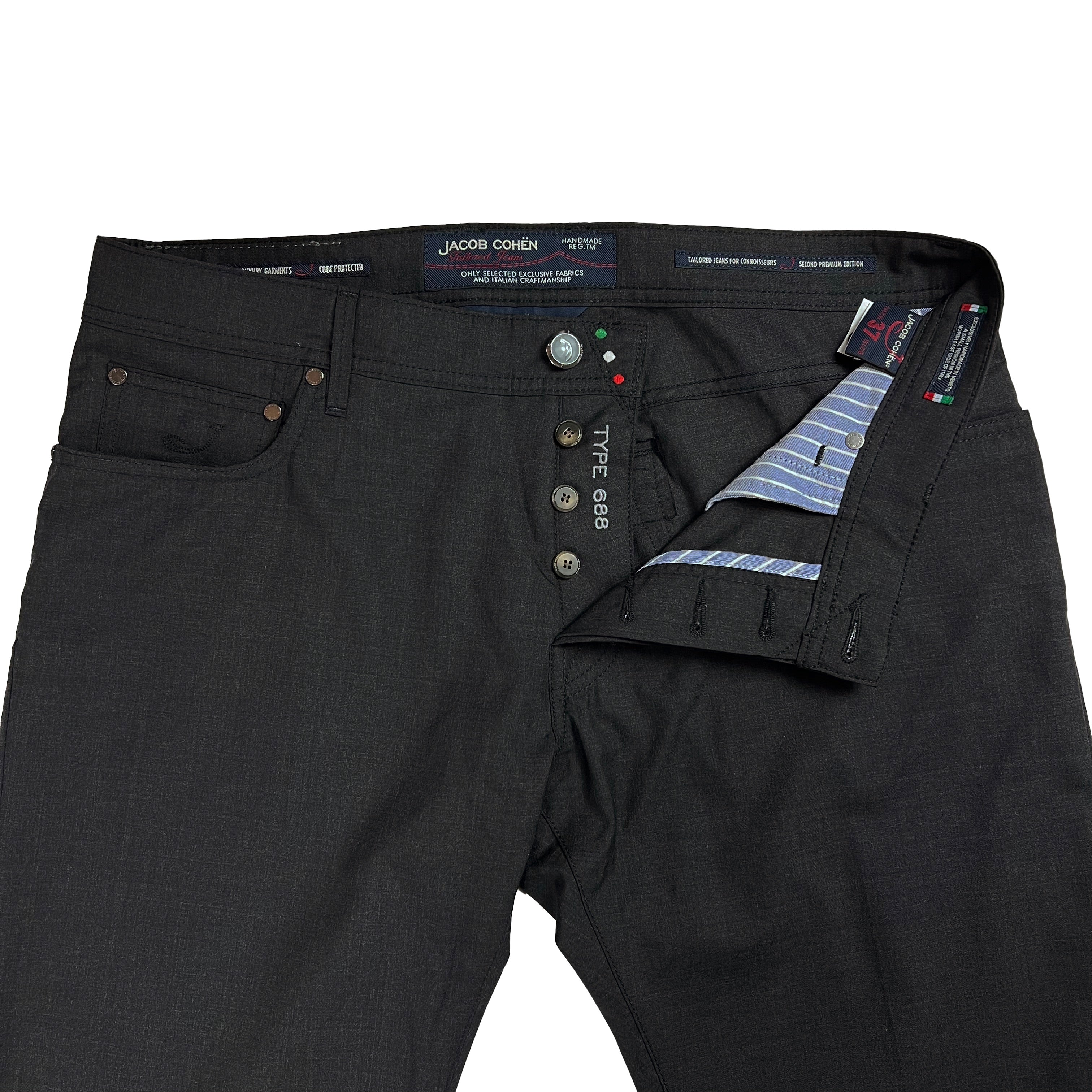 Pantalon anthracite Jacob Cohen