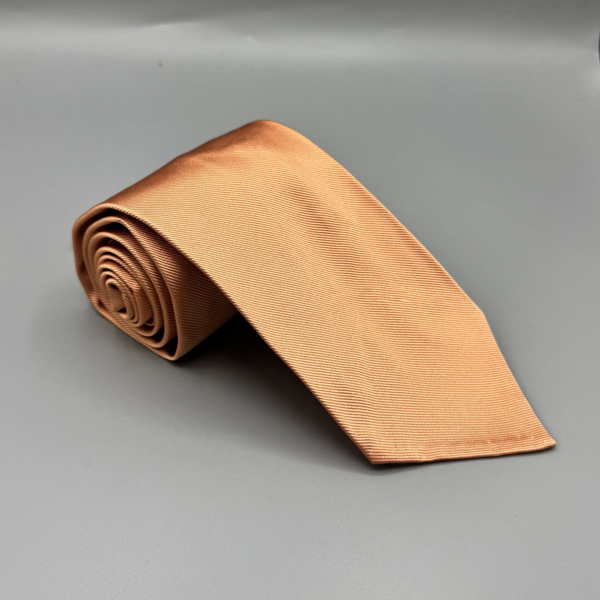 Cravate Borrelli orange corail unie