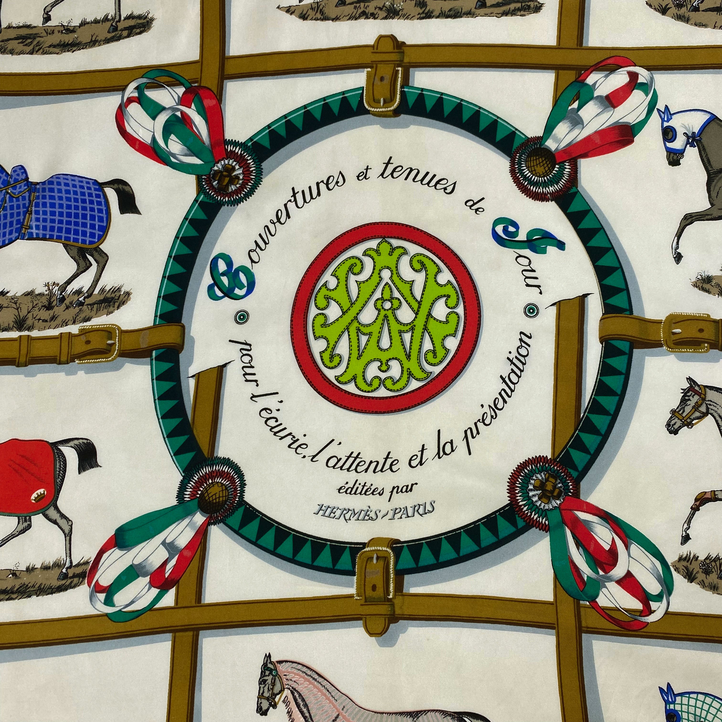 Carré Hermès - Couverture et tenues de Jour pour l'écurie, l'attente et la présentation