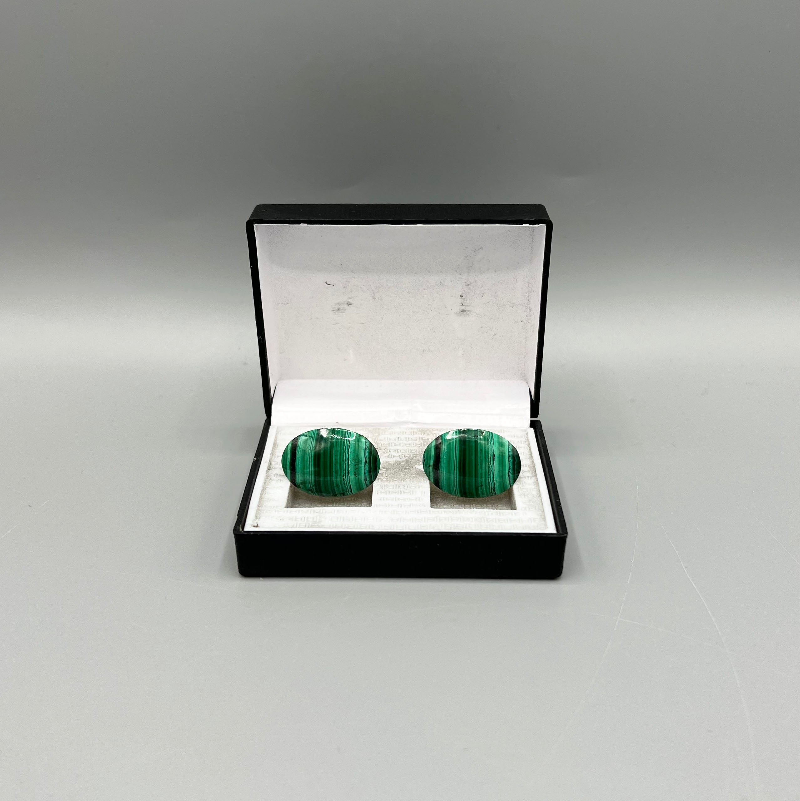 Boutons de manchette malachite