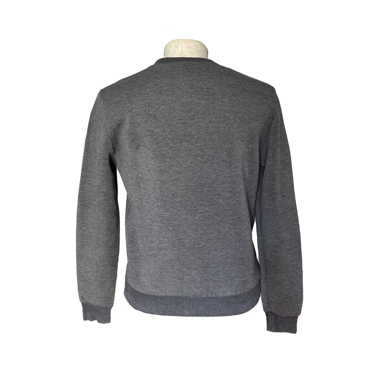 Sweat Dior gris chiné avec abeille rouge brodée