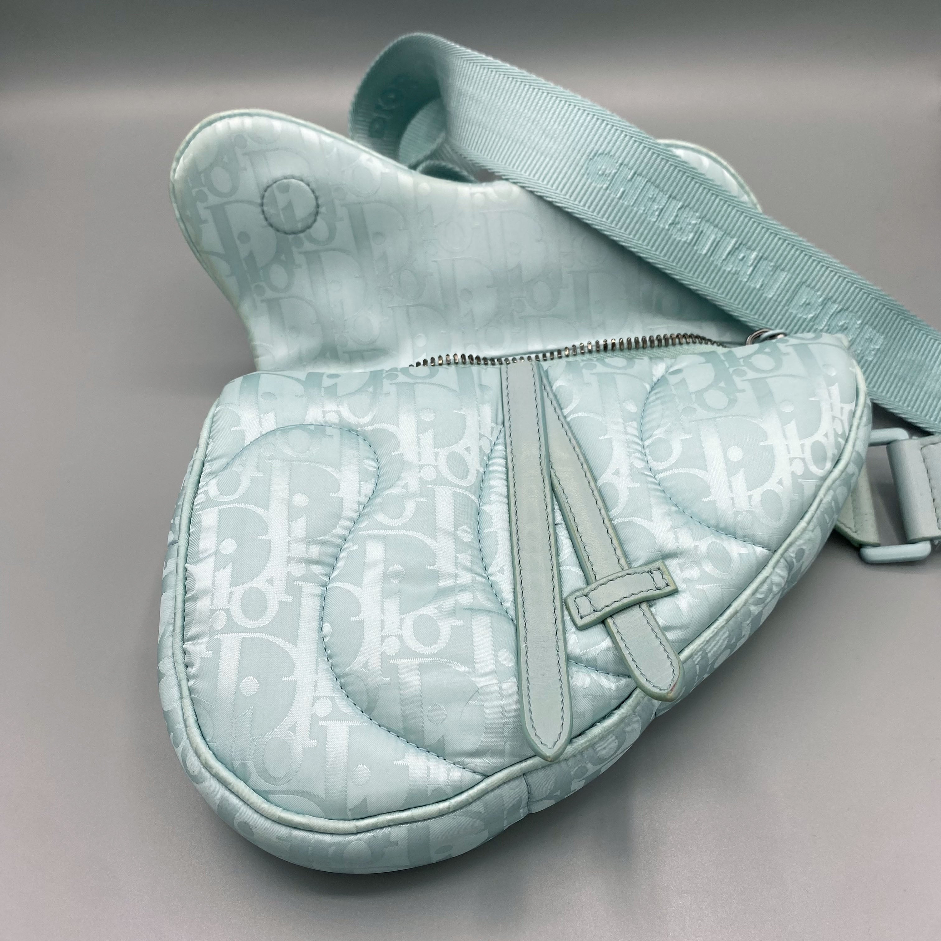 Saddle bag bleu turquoise Dior x ERL