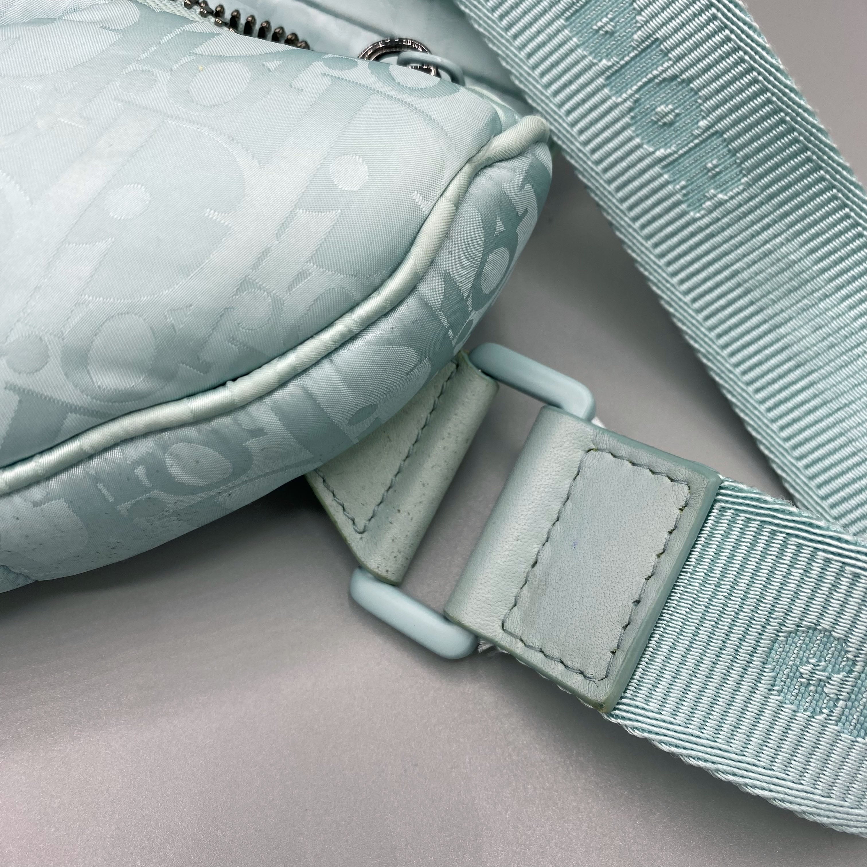 Saddle bag bleu turquoise Dior x ERL