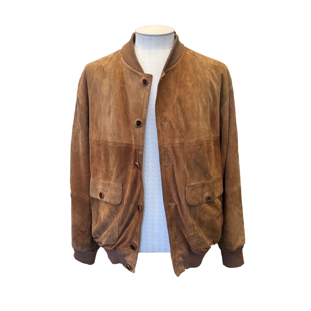 Blouson Séraphin en daim camel vintage