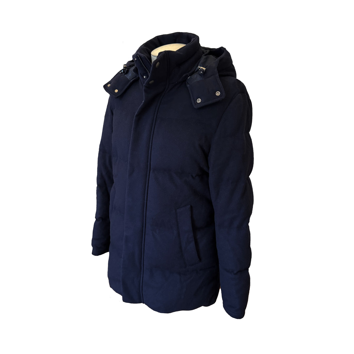 Doudoune Ralph Lauren Purple Label bleu marine à capuche