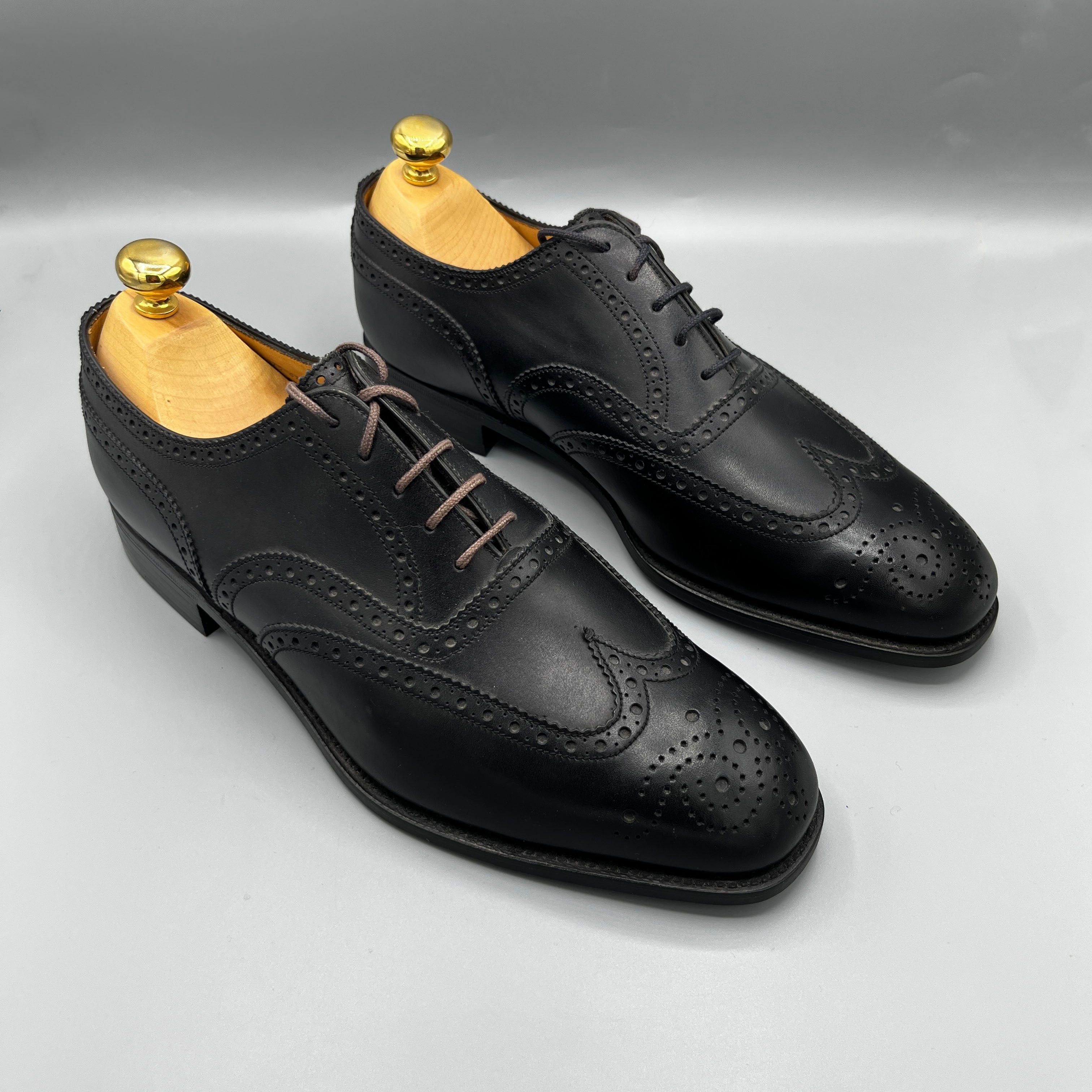 Derbies J.M. Weston noires à bout fleuri