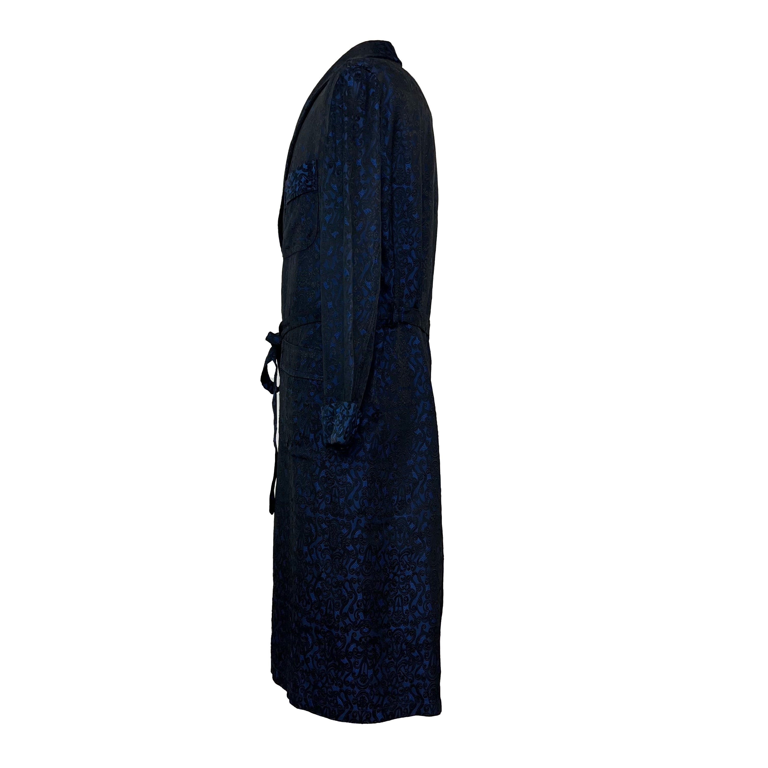 Peignoir bleu vintage