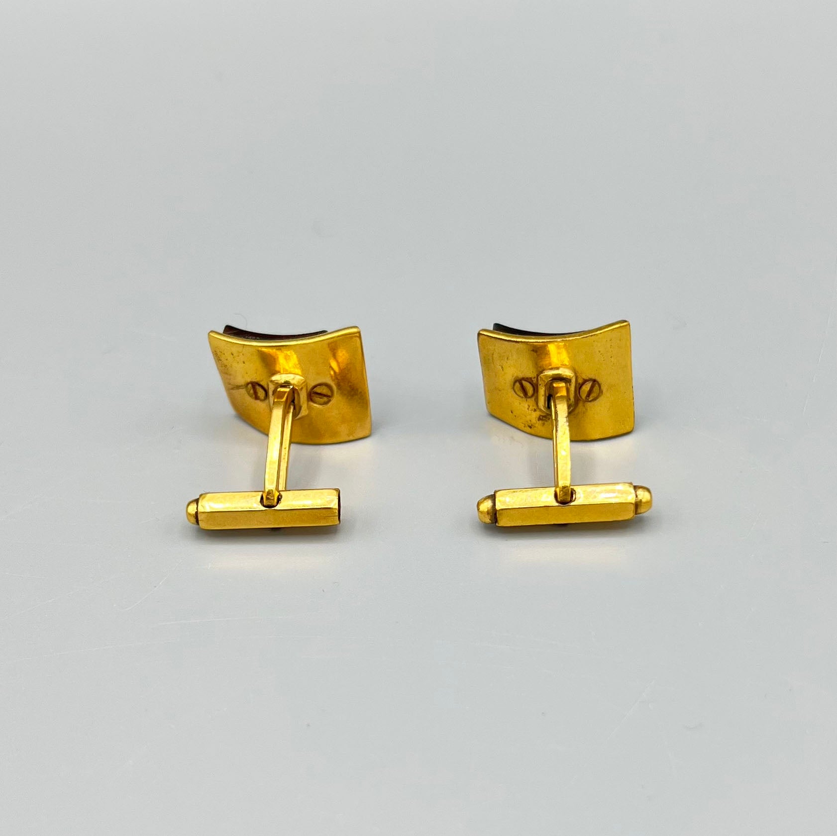 Boutons de manchette vintage avec nacre