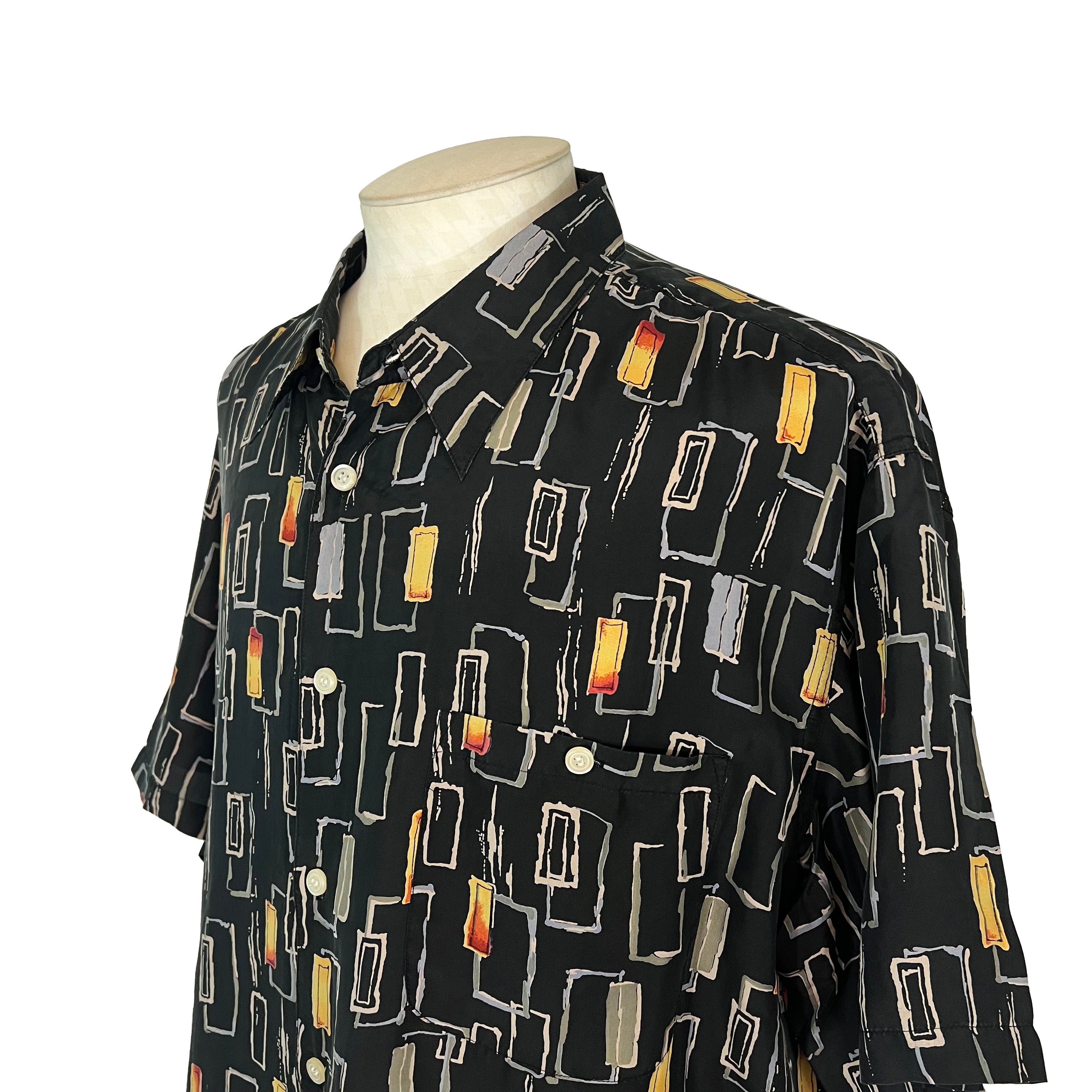 Chemise en soie à manches courtes