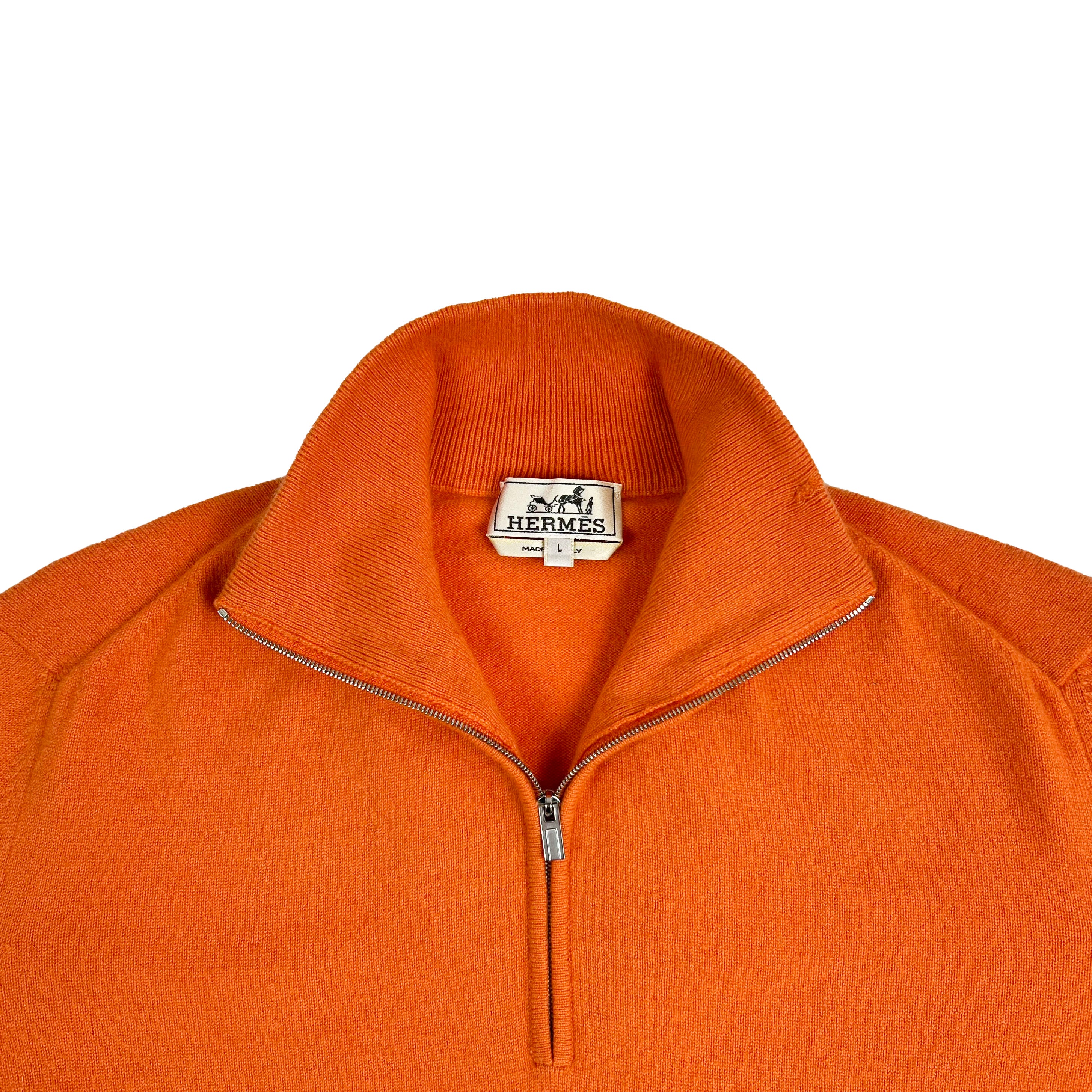 Hermès orange sweater