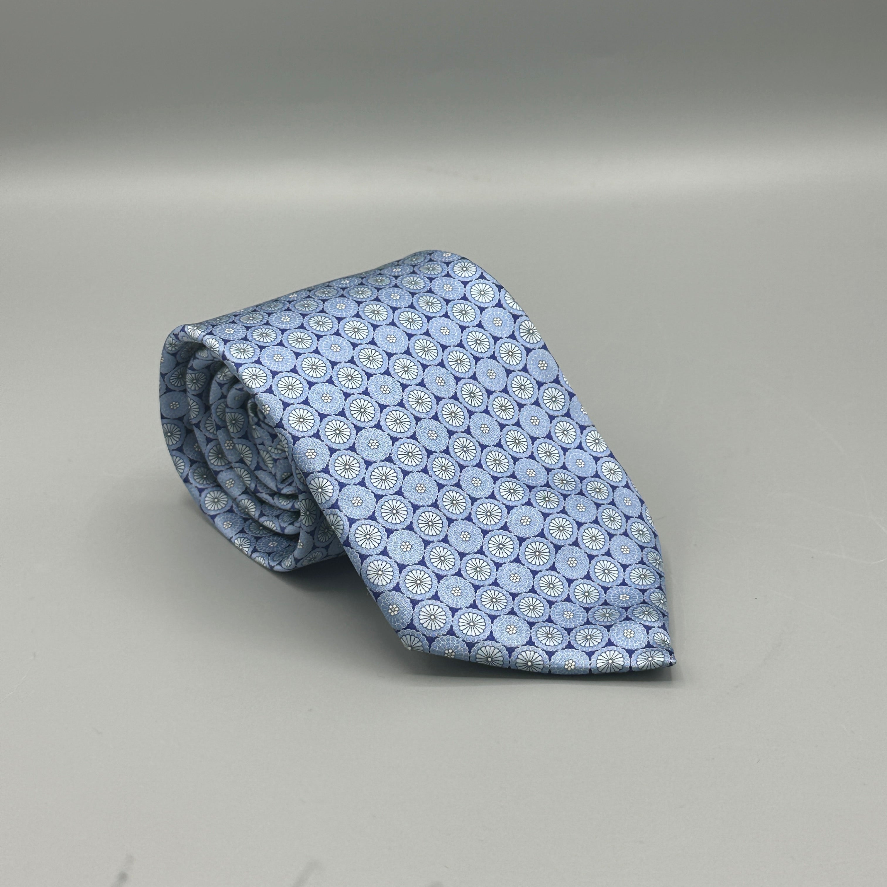 Lanvin blue patterned tie