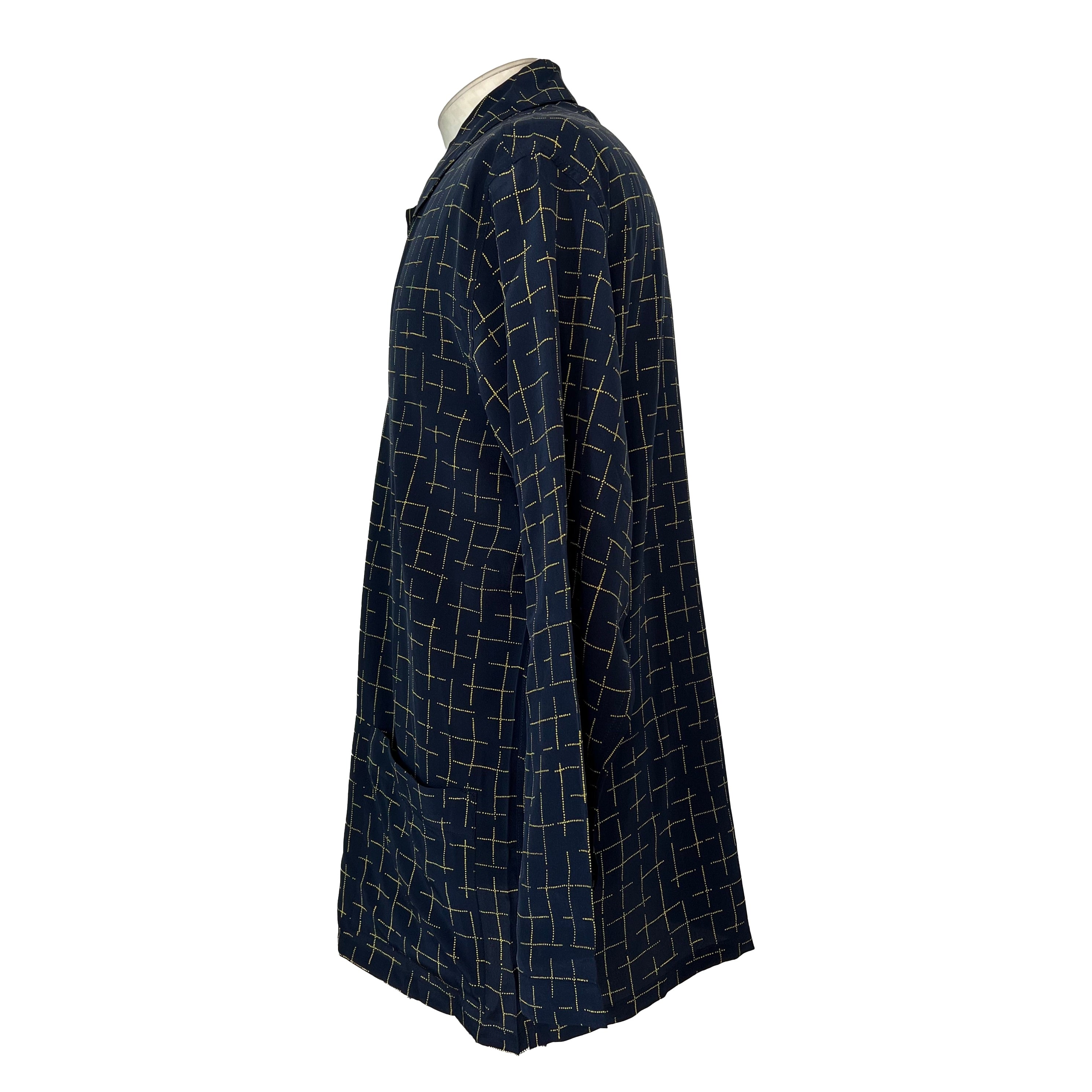 Set pyjama & peignoir bleu foncé