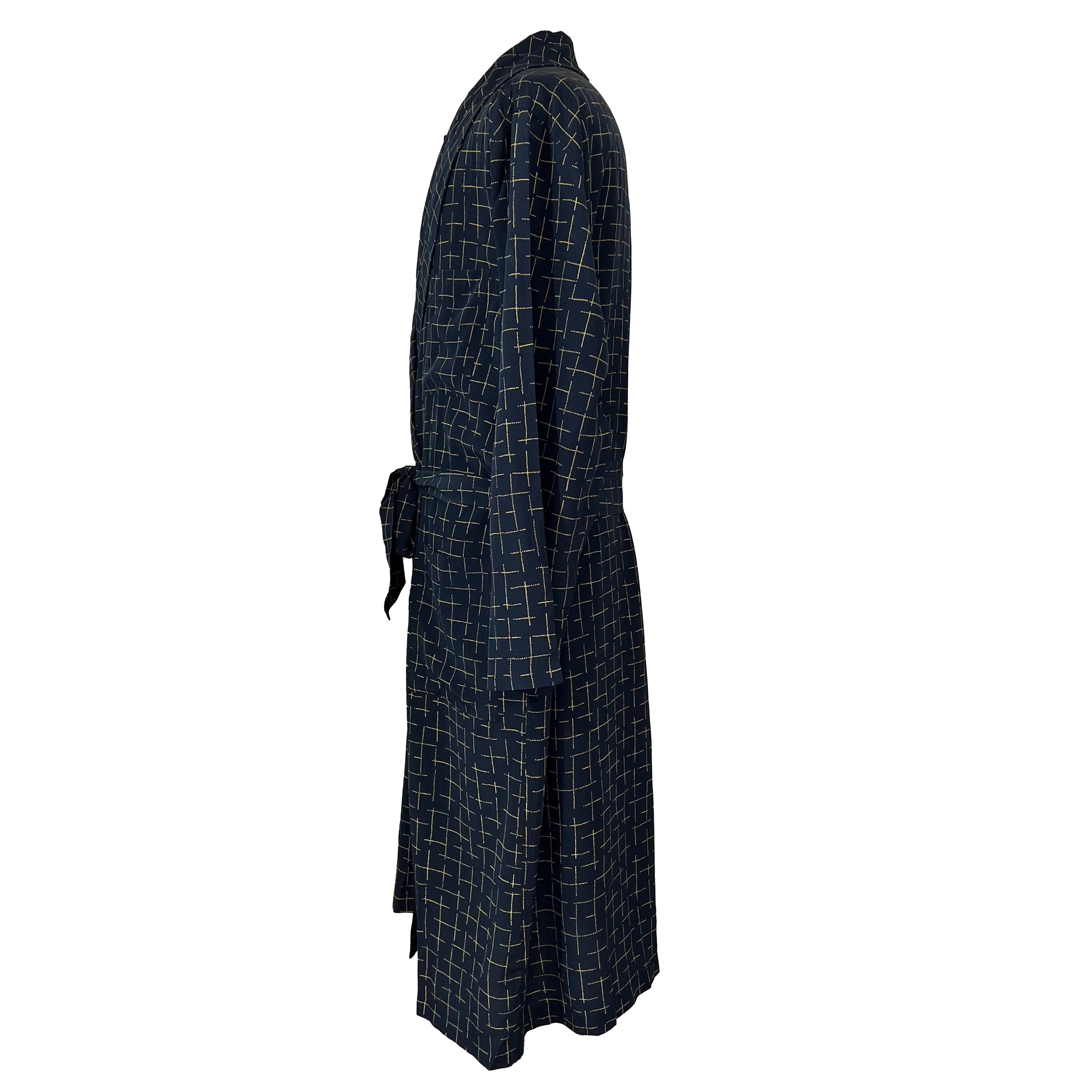 Set pyjama & peignoir bleu foncé