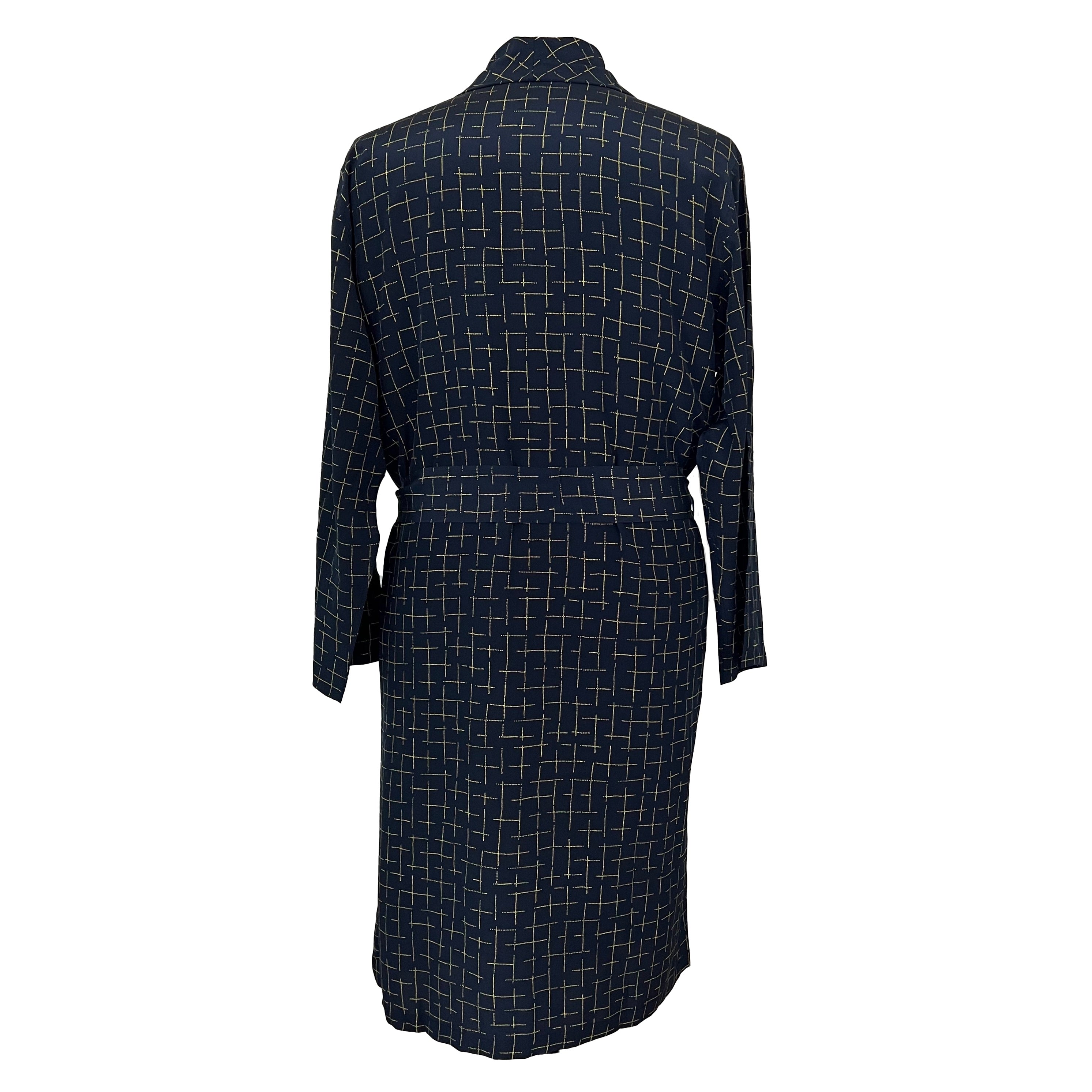 Set pyjama & peignoir bleu foncé