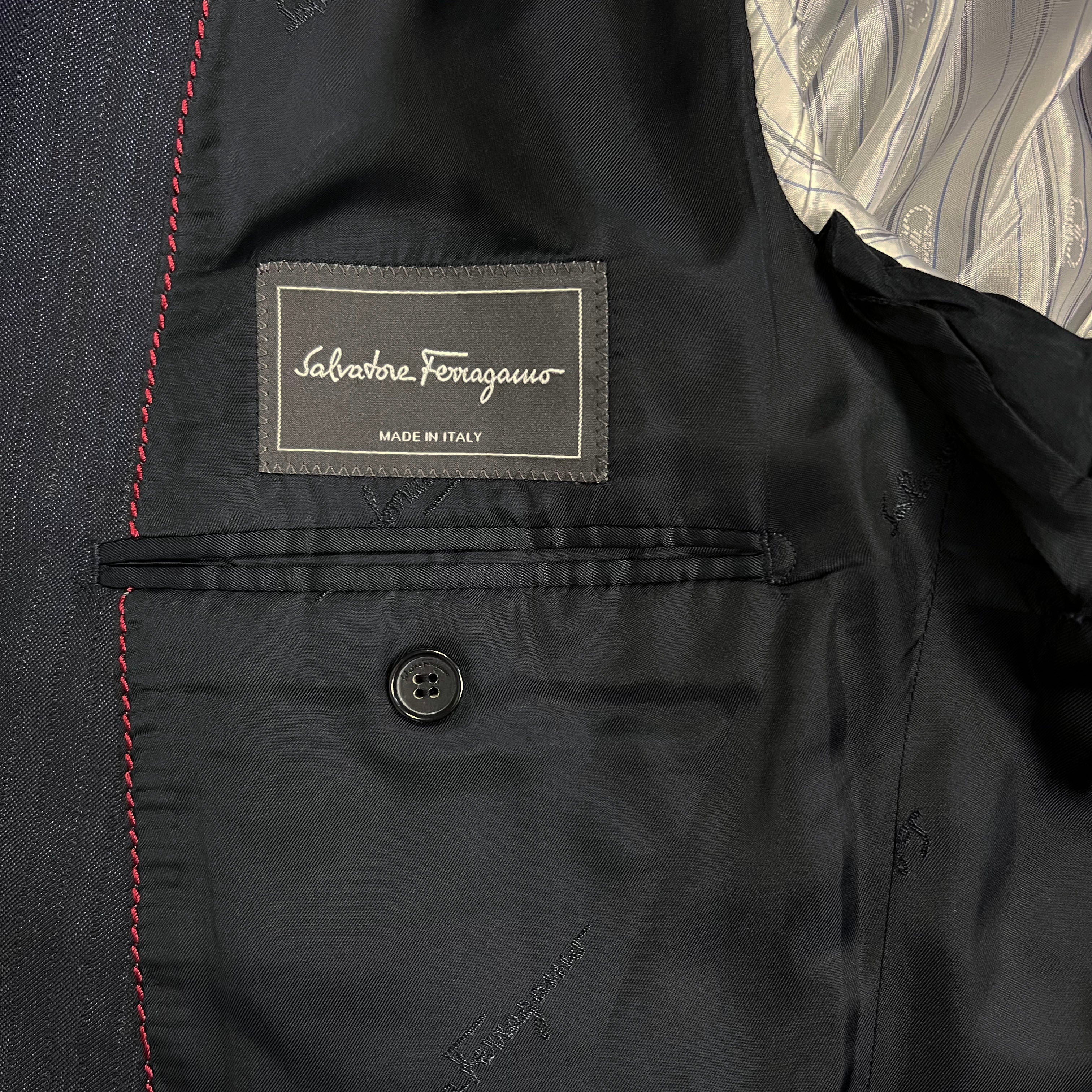 Ferragamo pinstripe suit