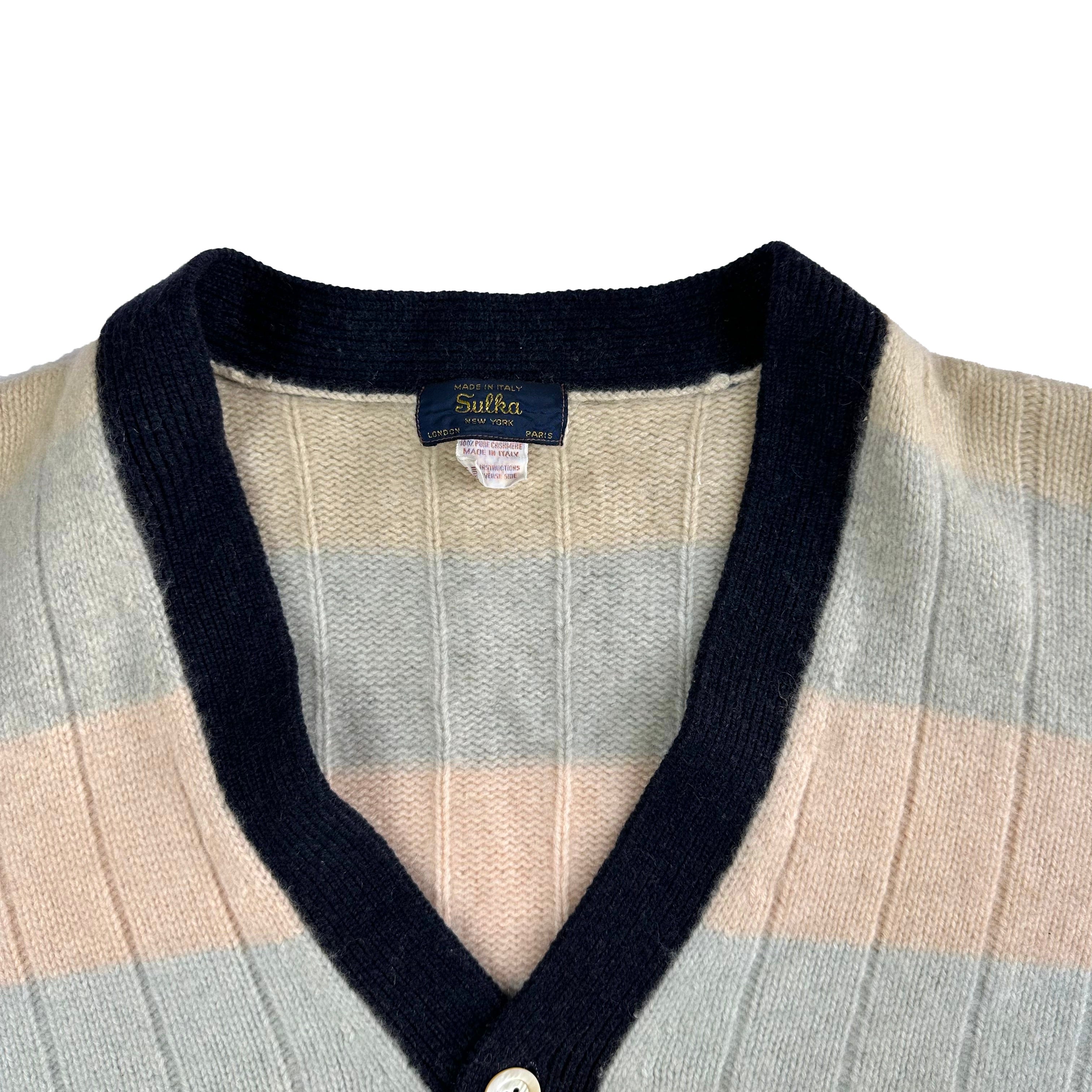 Cardigan vintage Sulka en cachemire