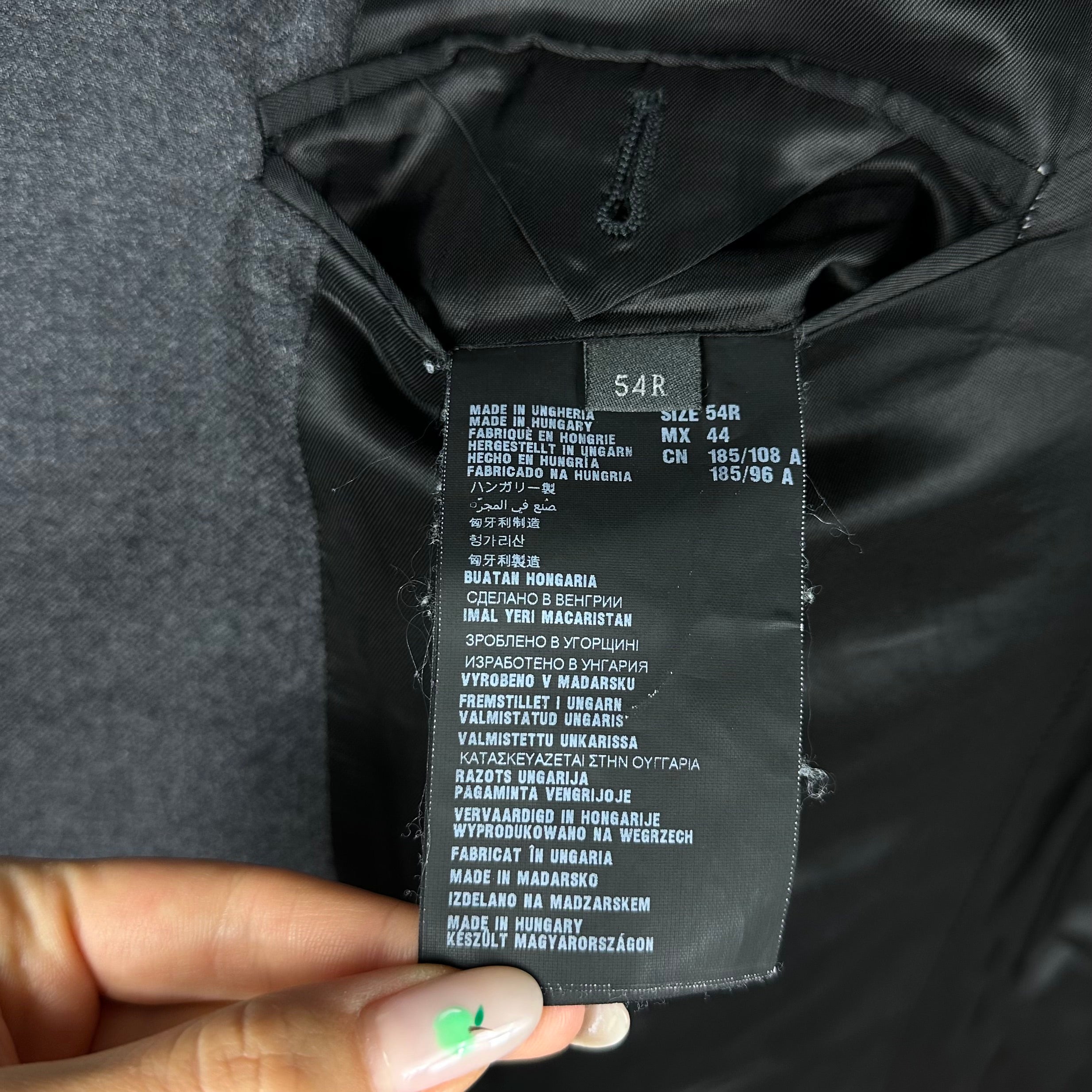 Prada charcoal gray 2-button suit