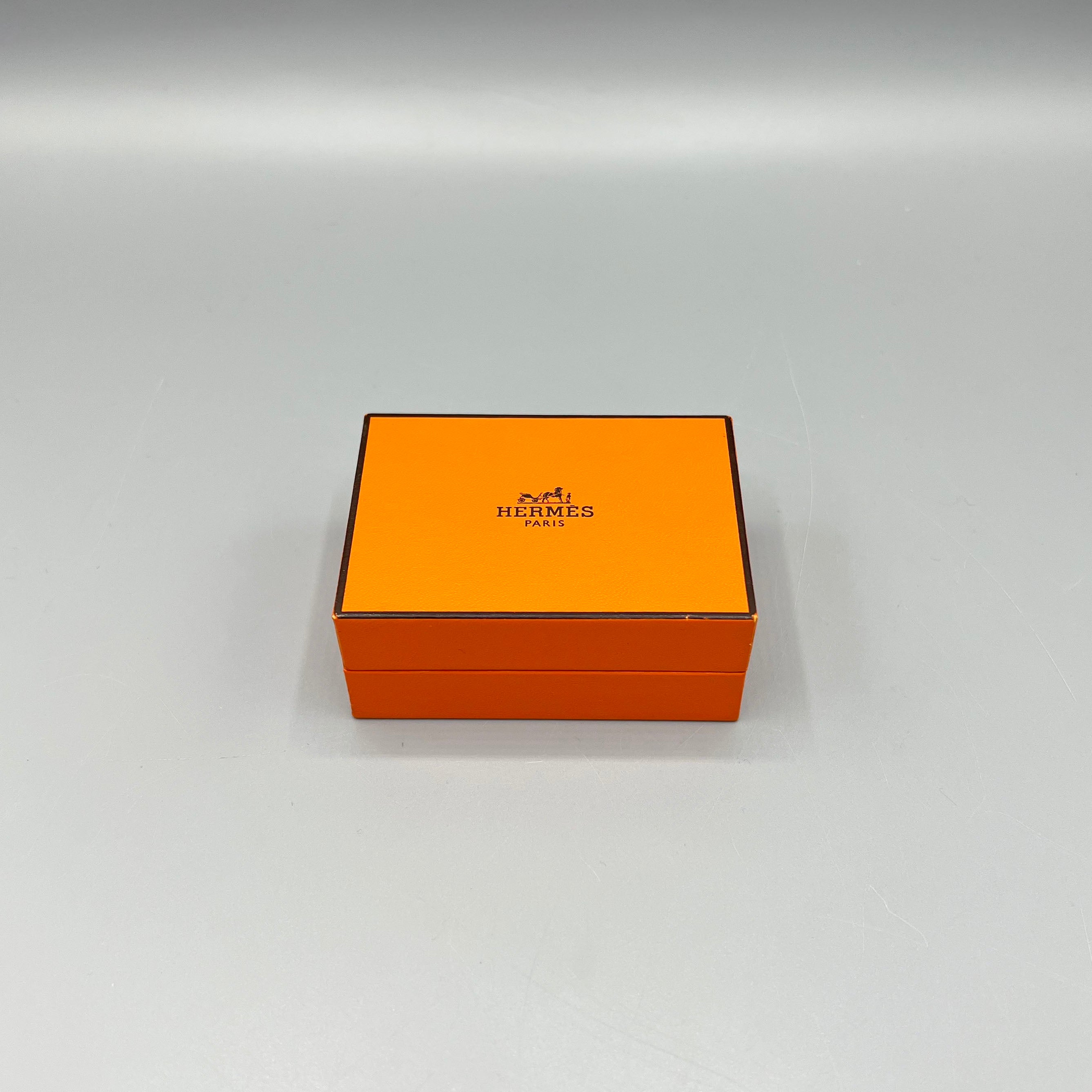 Boutons de manchette H argent Hermès