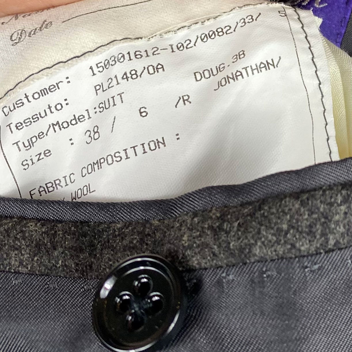 Costume gris antharcite Ralph Lauren Purple Label