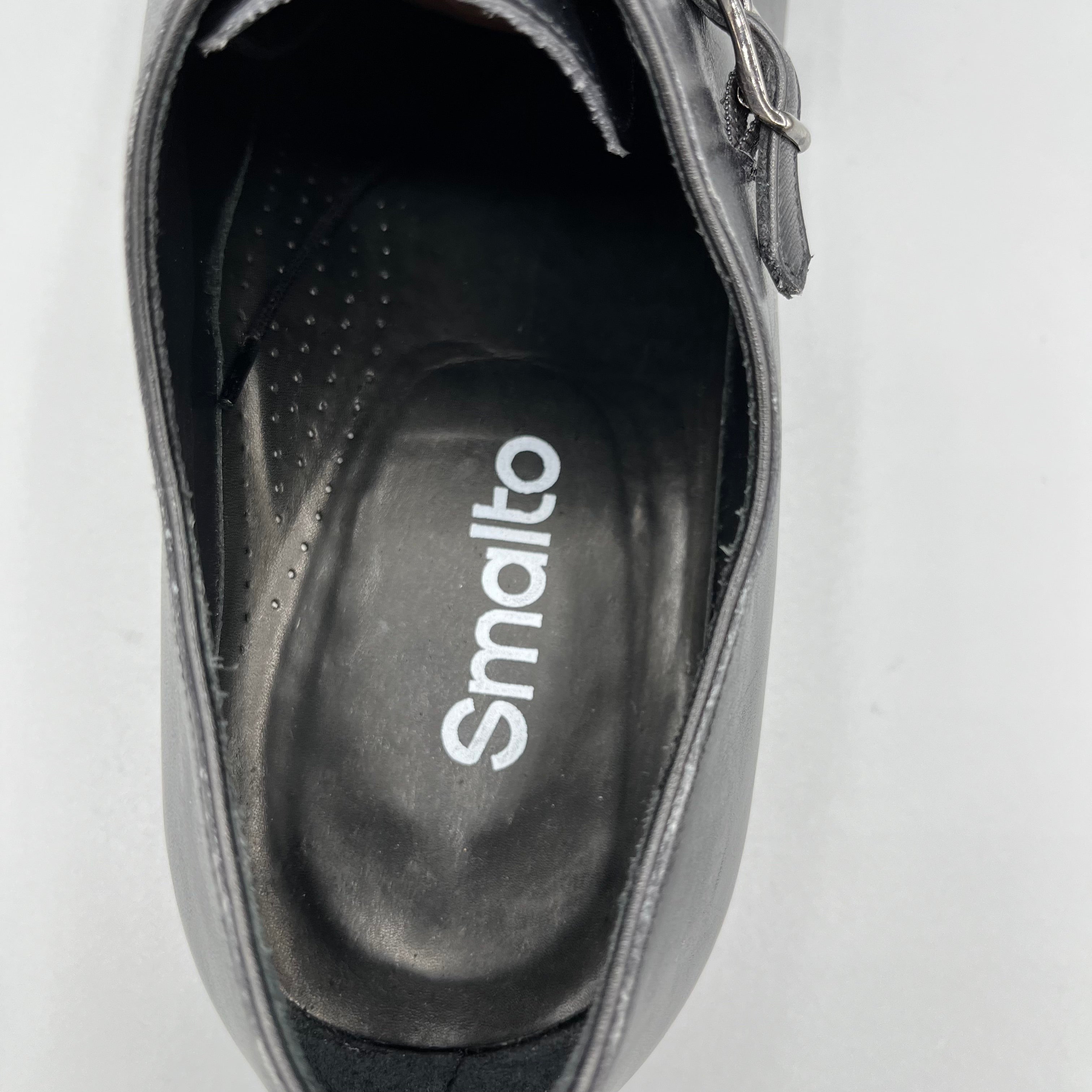 Derbies noires à doubles boucles Smalto