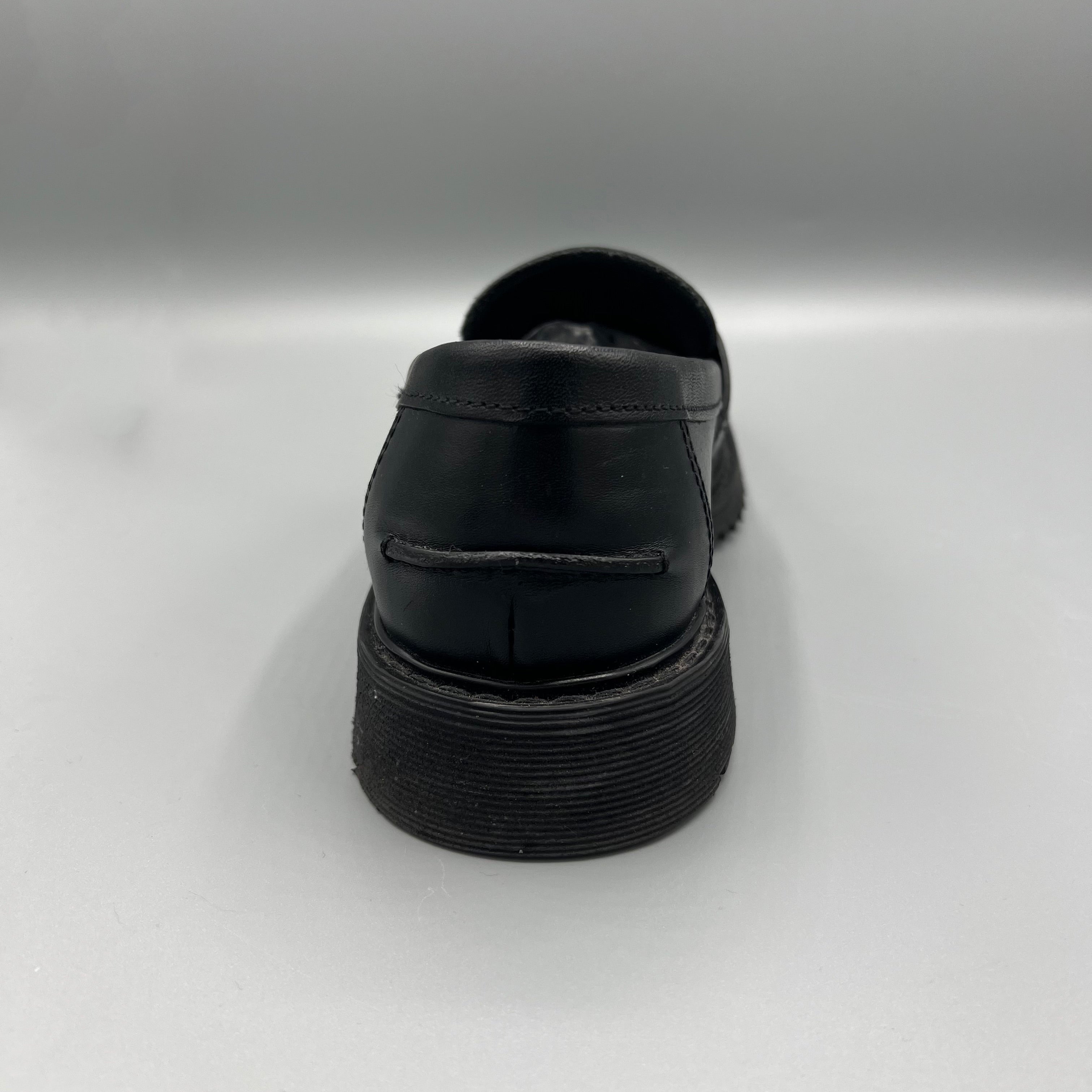Prada black chunky loafers