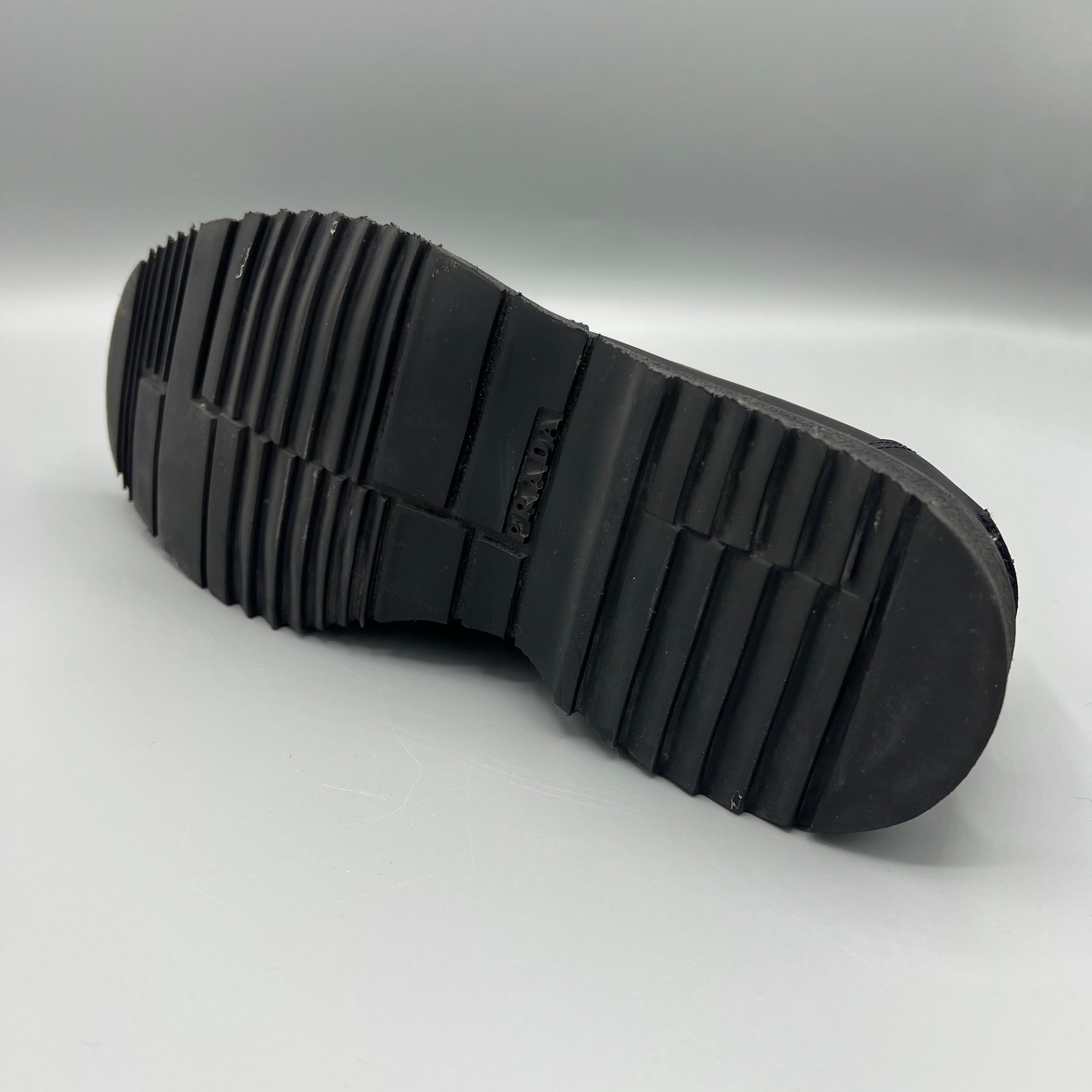 Prada black chunky loafers