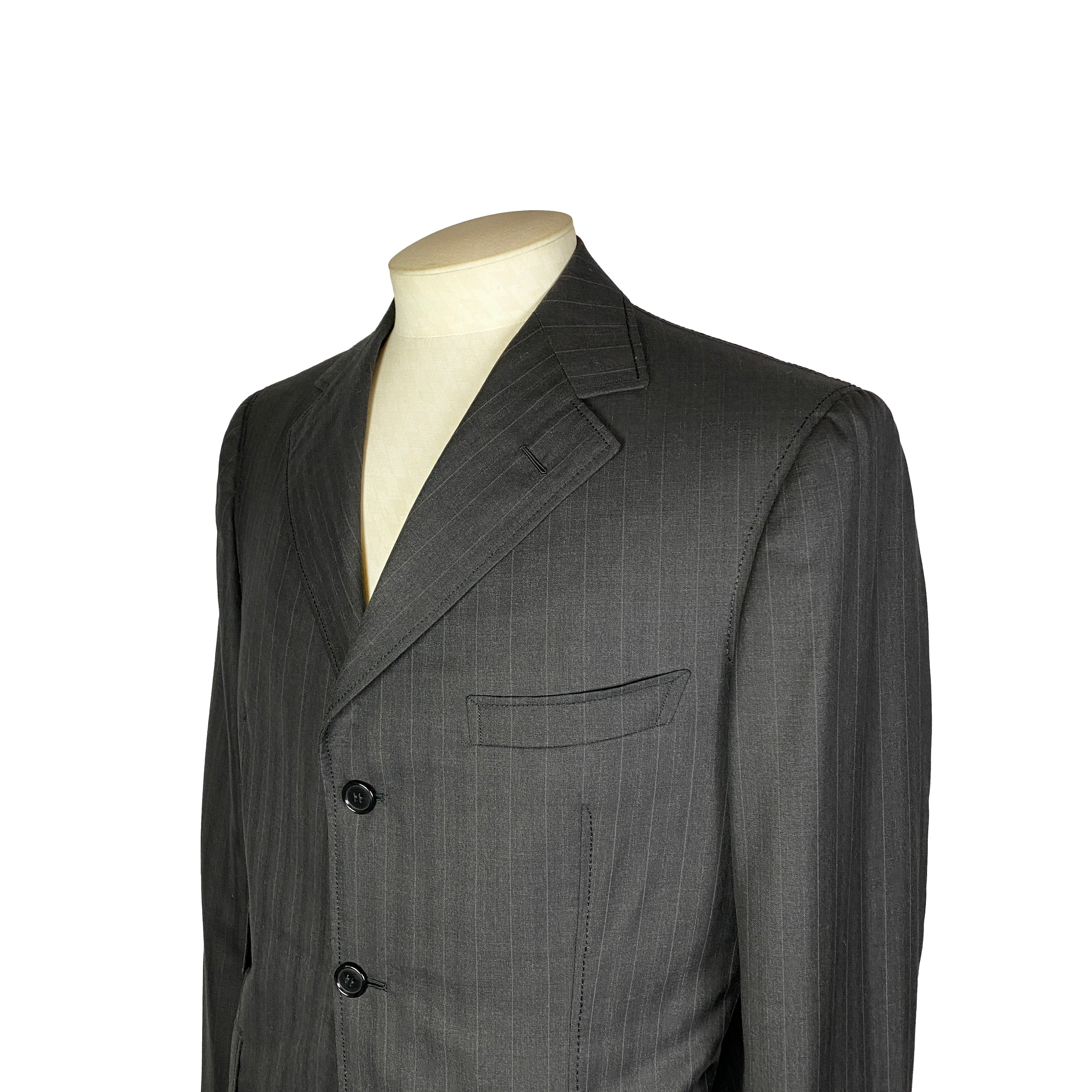 Costume gris à rayures Gaetano Aloisio