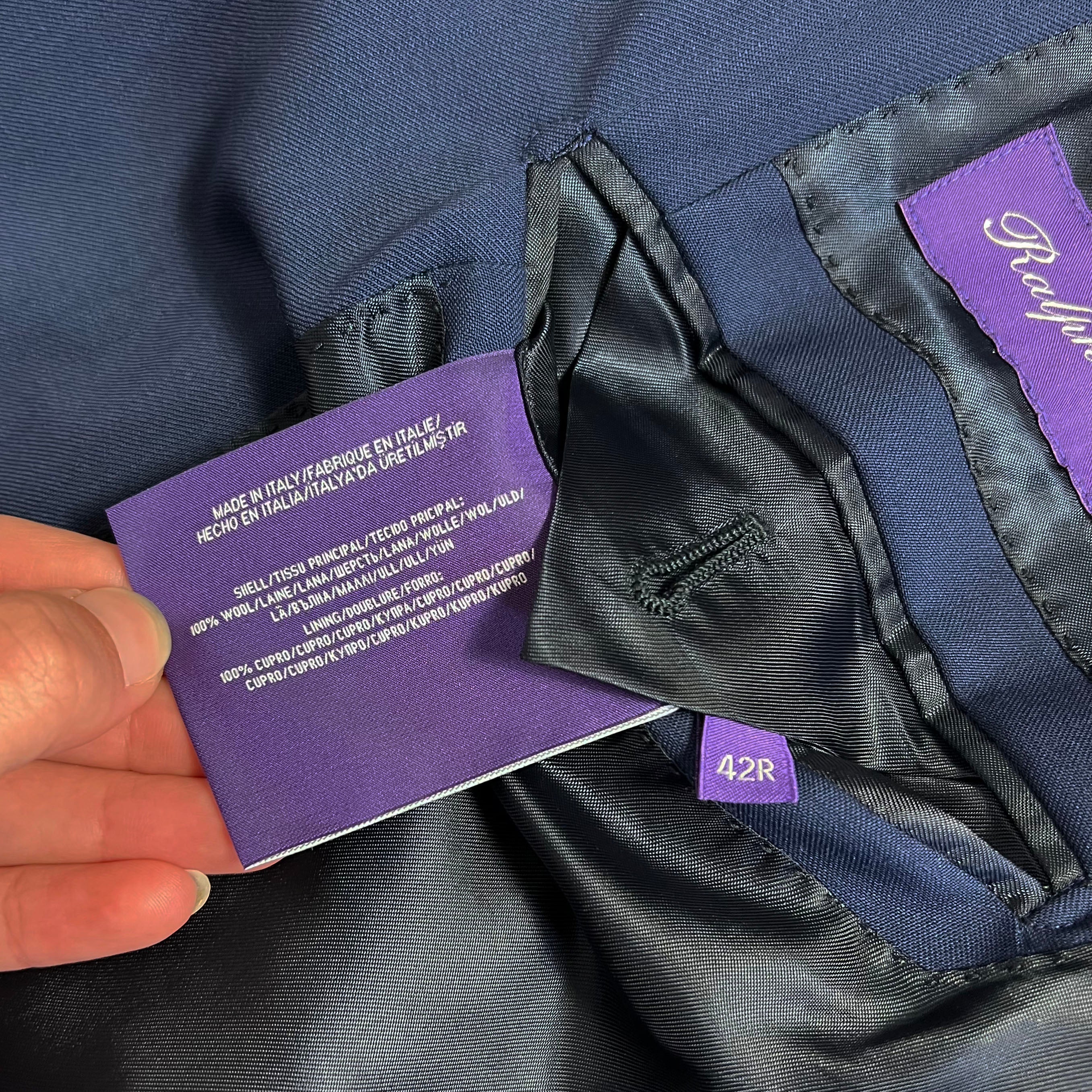 Costume bleu Ralph Lauren Purple Label