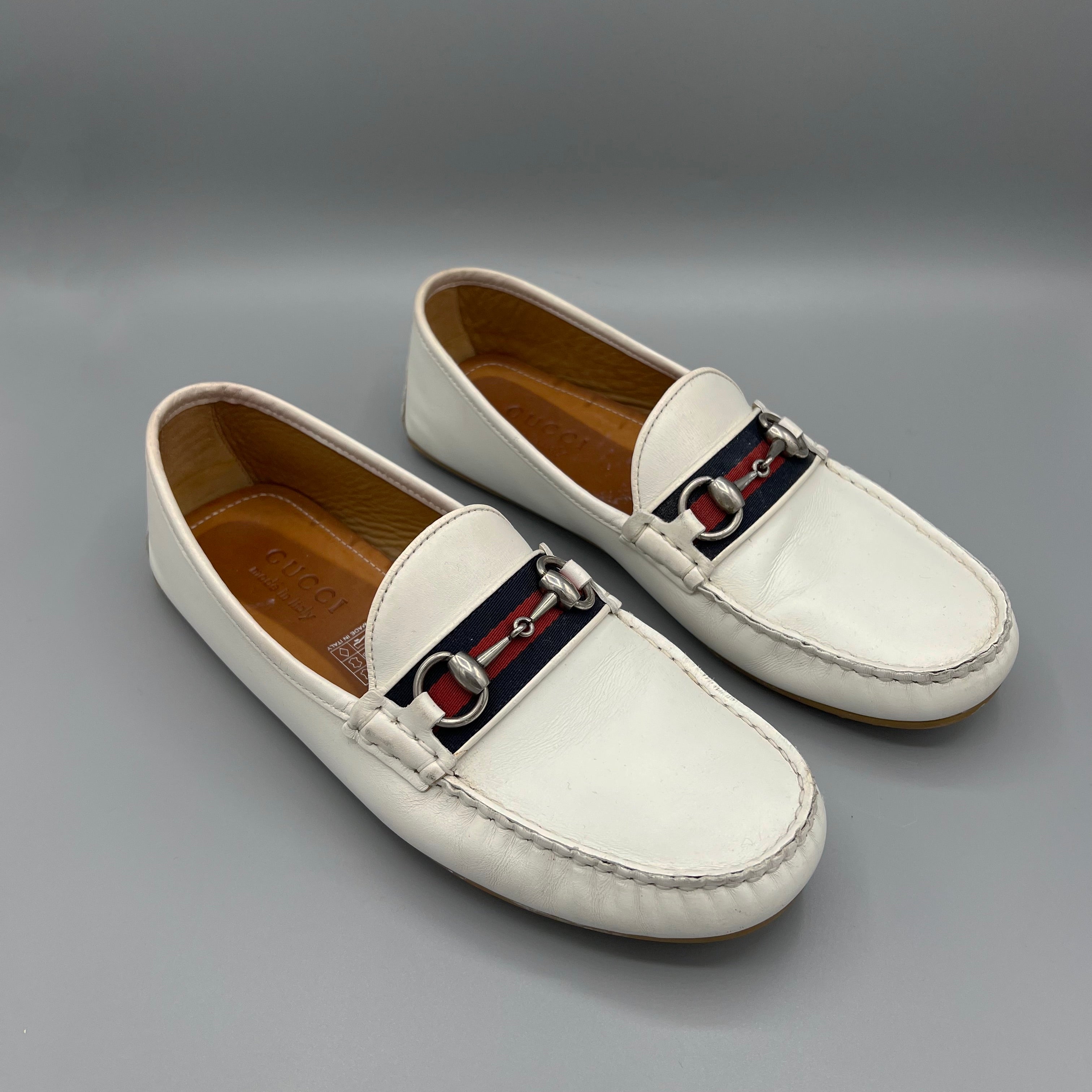 Mocassins Gucci blanc
