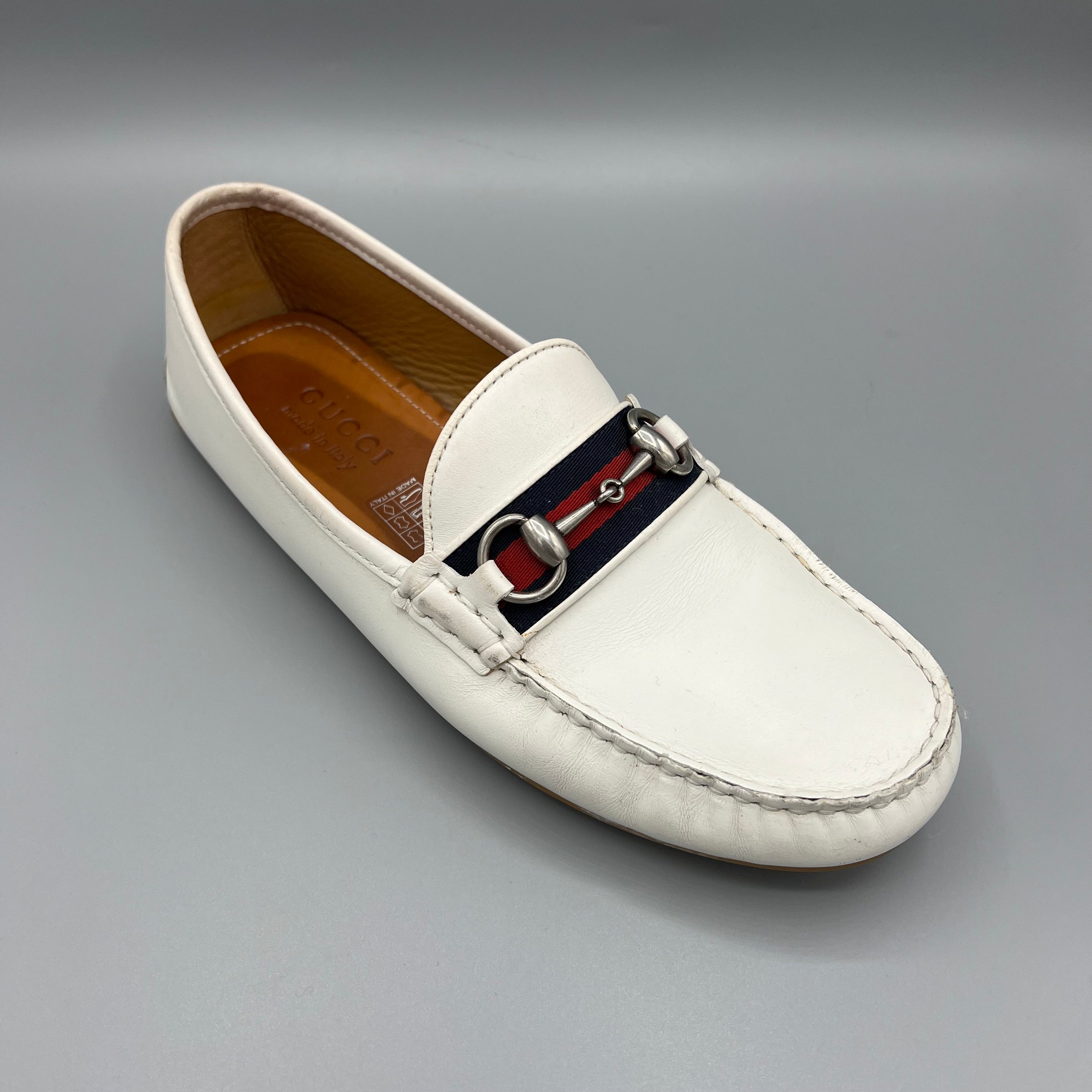 Mocassins Gucci blanc