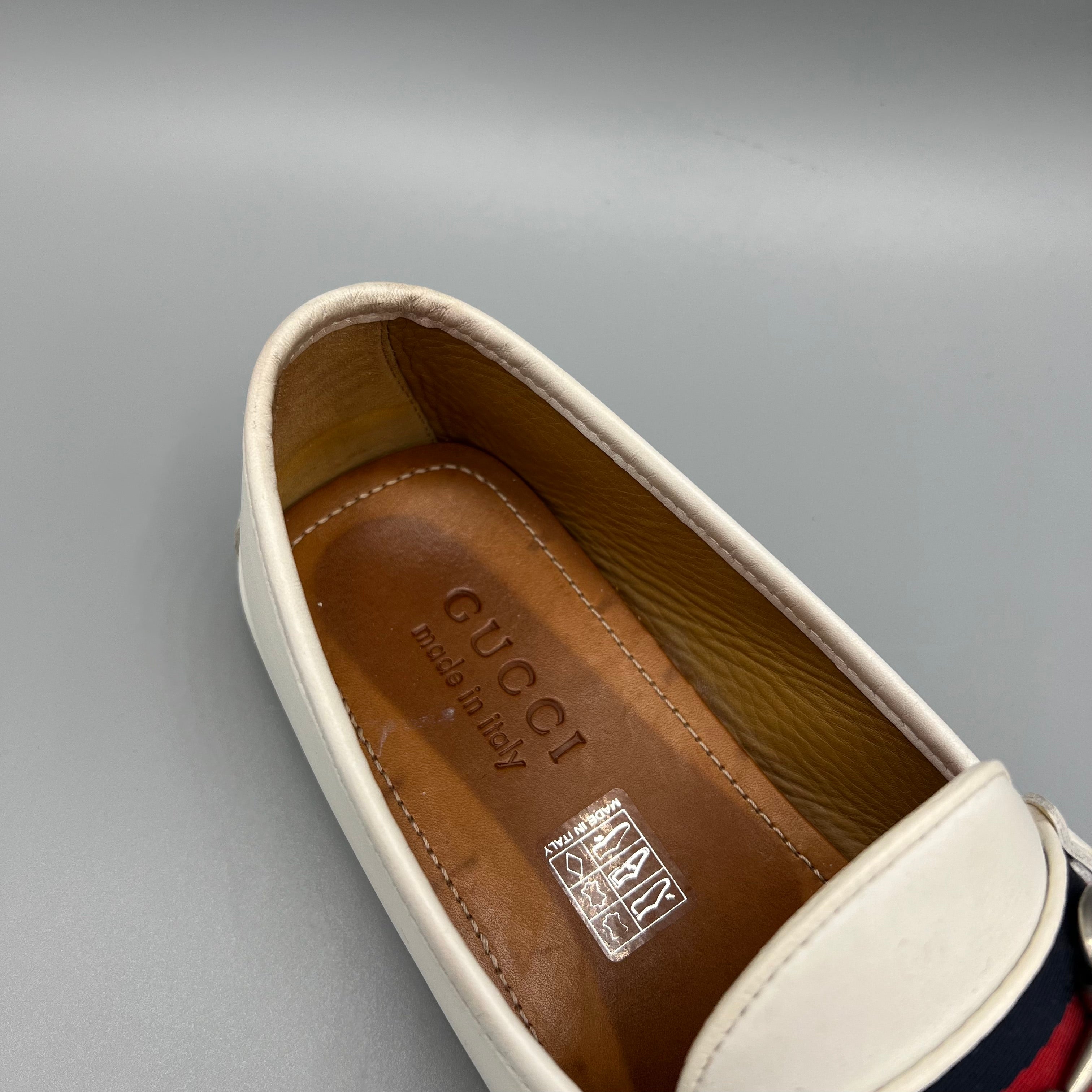 Mocassins Gucci blanc