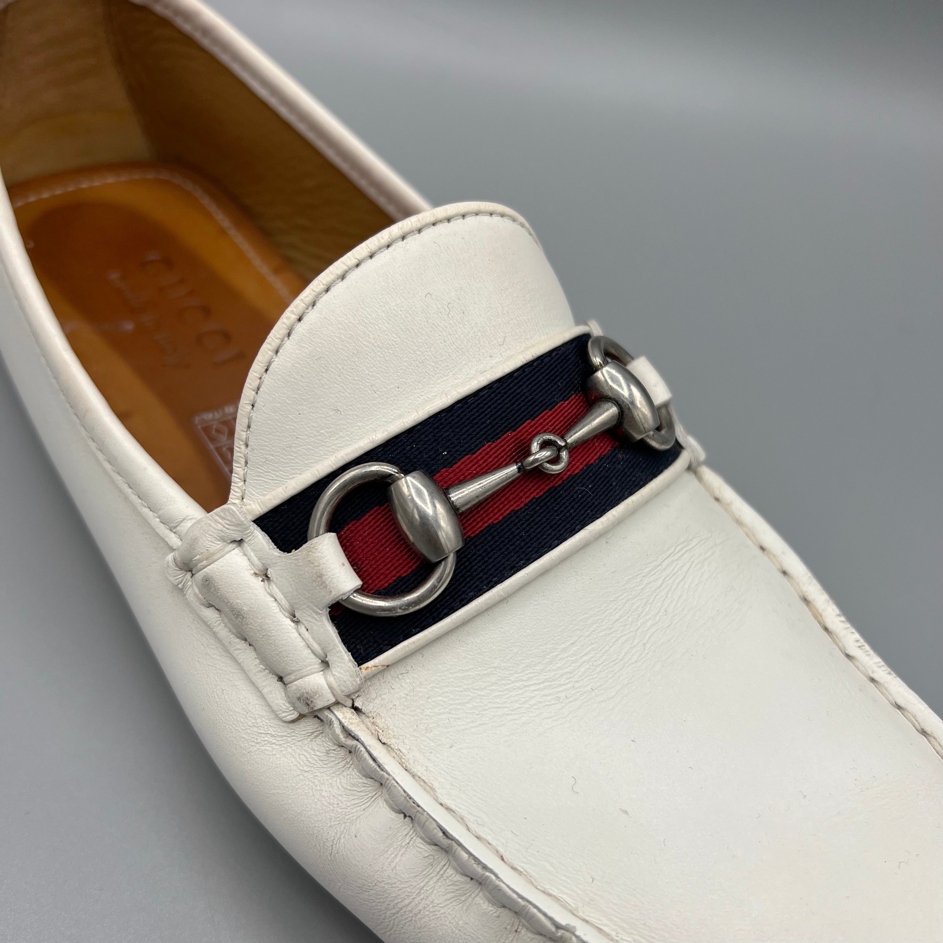 Mocassins Gucci blanc