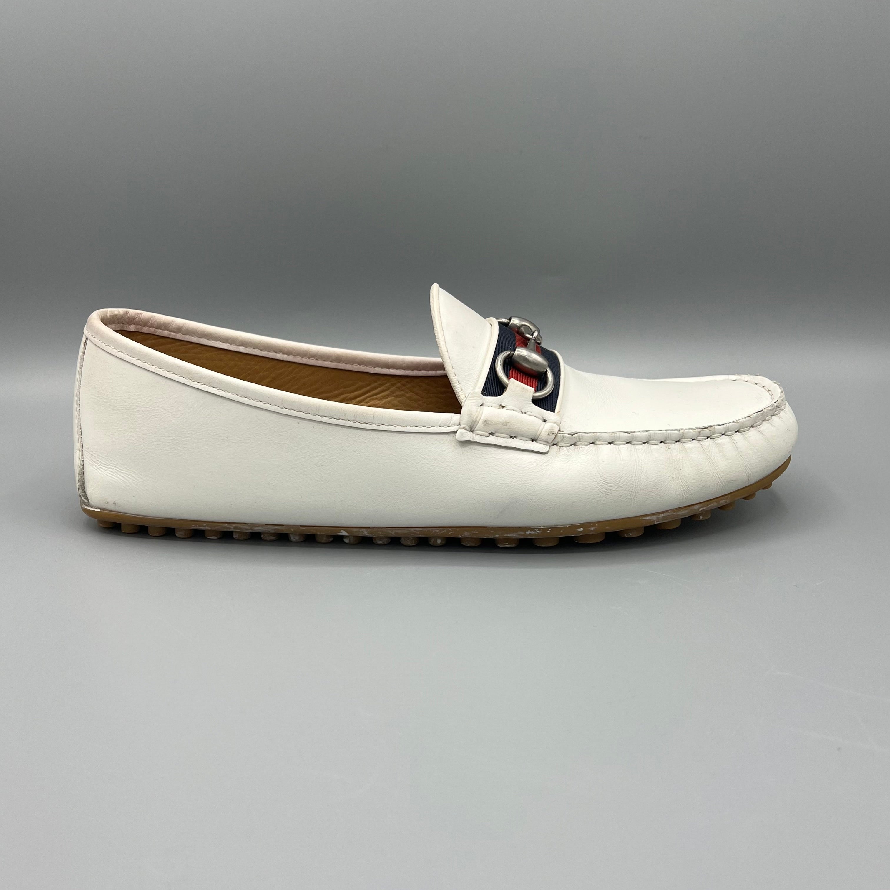 Mocassins Gucci blanc