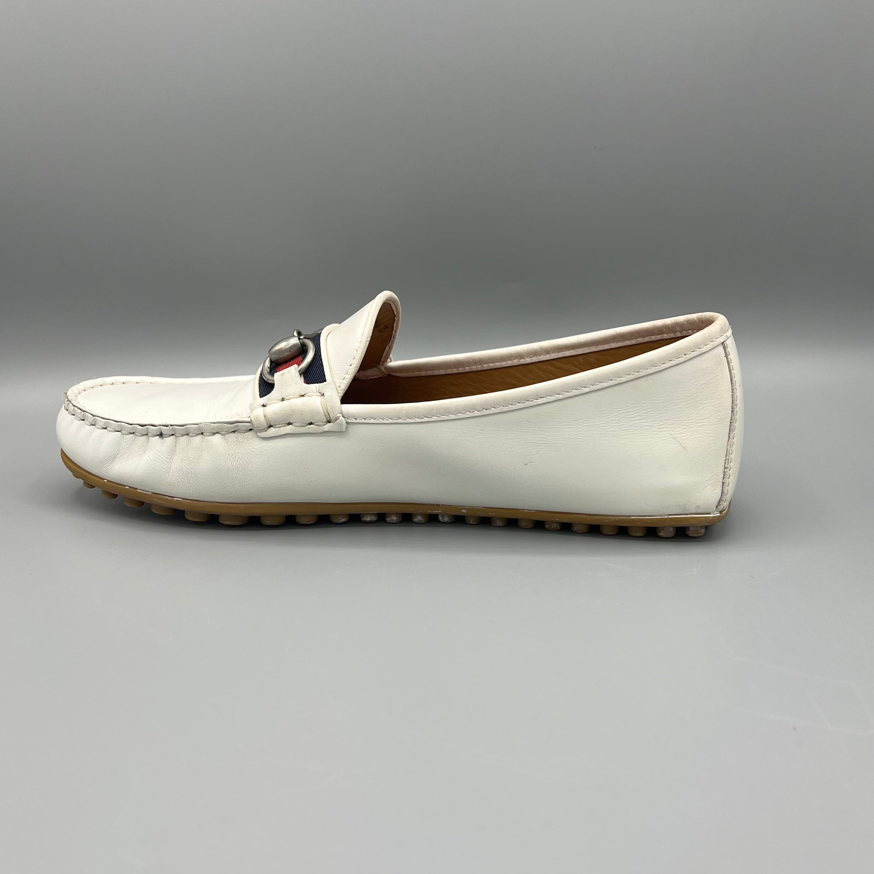 Mocassins Gucci blanc