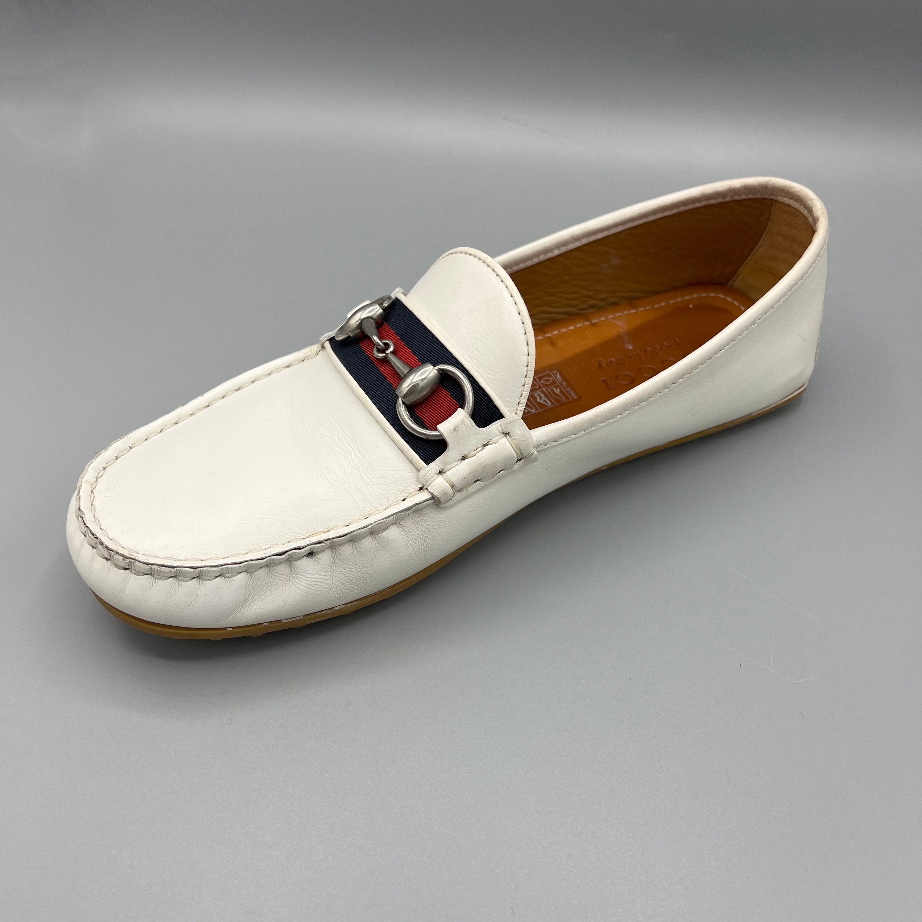 Mocassins Gucci blanc